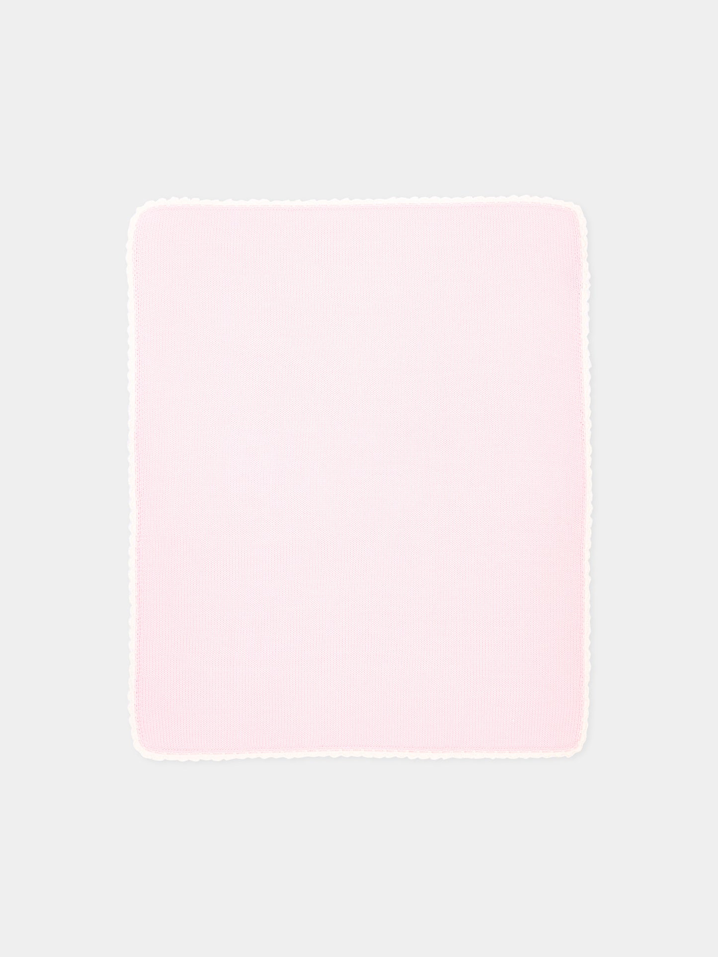 Copertina rosa per neonata in maglia,Little Bear,4000 CIPRIA/LATTE