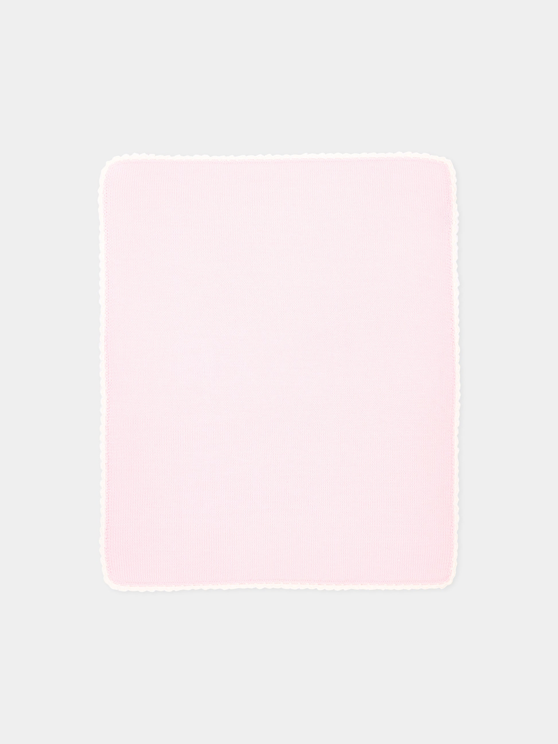Copertina rosa per neonata in maglia,Little Bear,4000 CIPRIA/LATTE