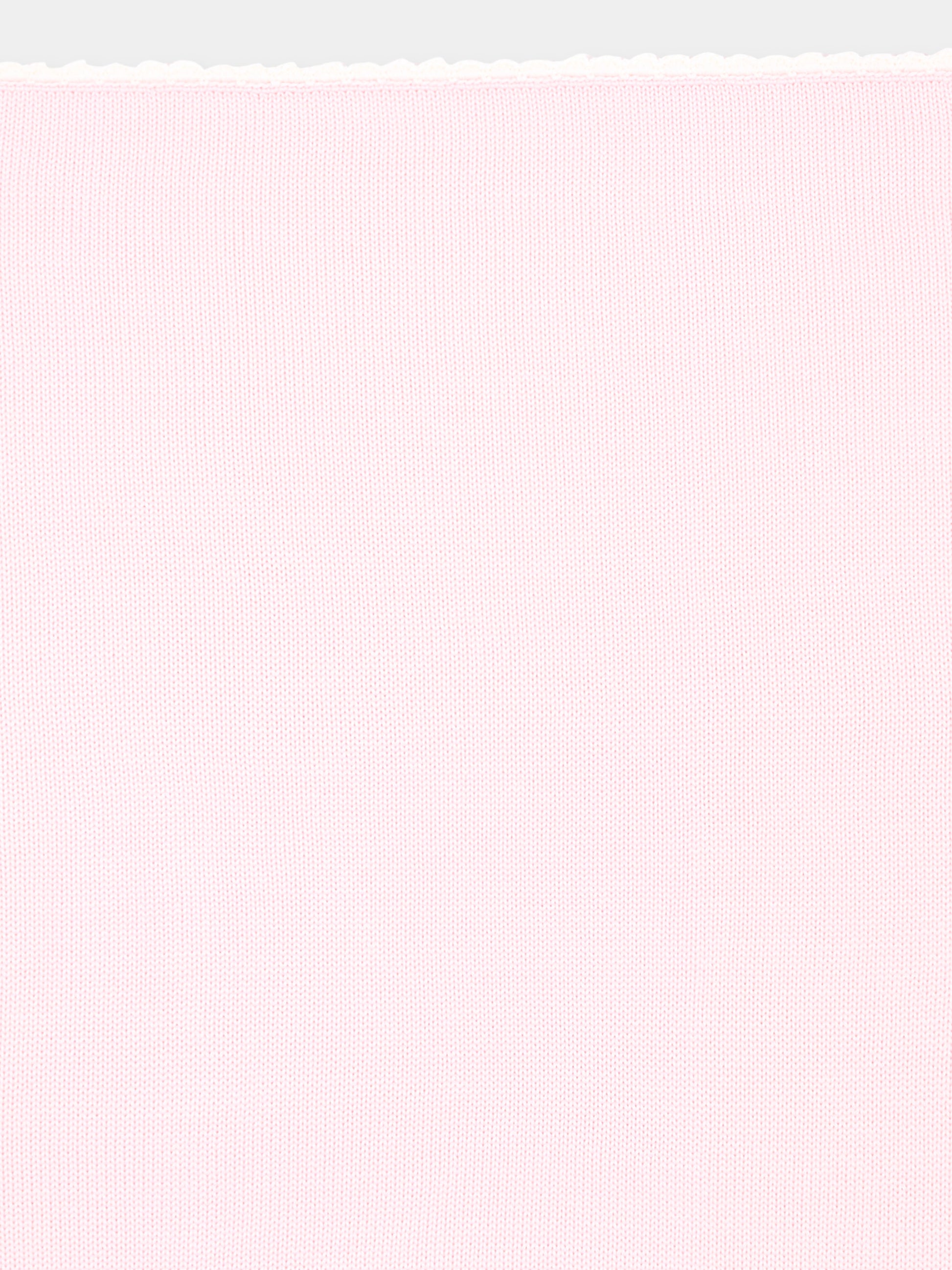 Copertina rosa per neonata in maglia,Little Bear,4000 CIPRIA/LATTE