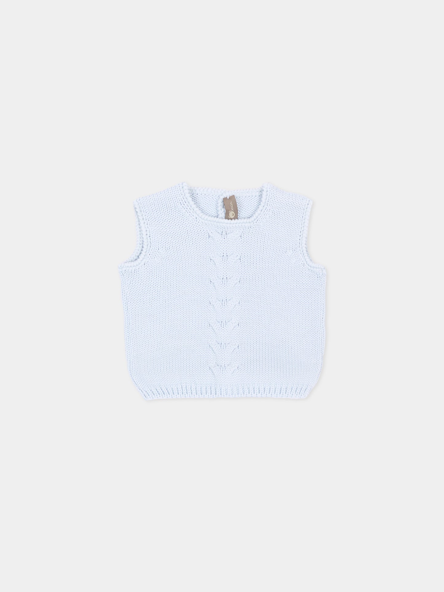 Gilet celeste per neonato,Little Bear,4019 CIELO