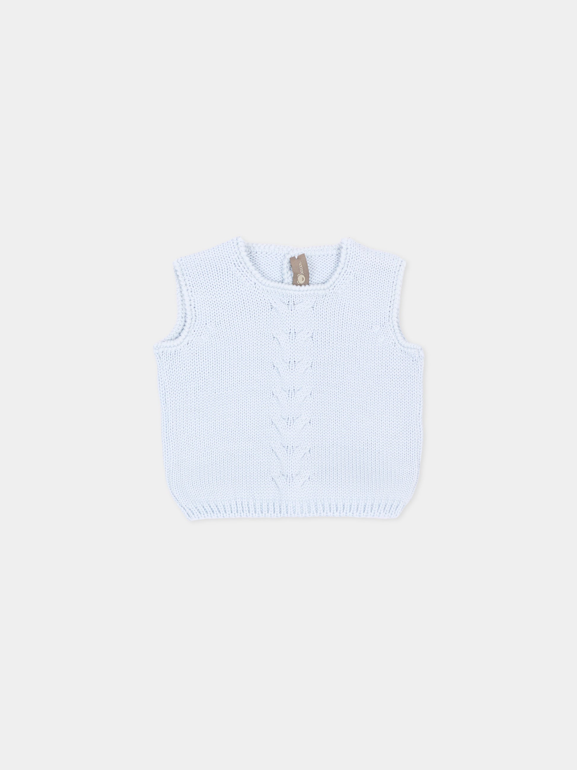 Gilet celeste per neonato,Little Bear,4019 CIELO