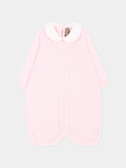 Tutina rosa per neonata in maglia,Little Bear,4011 CIPRIA