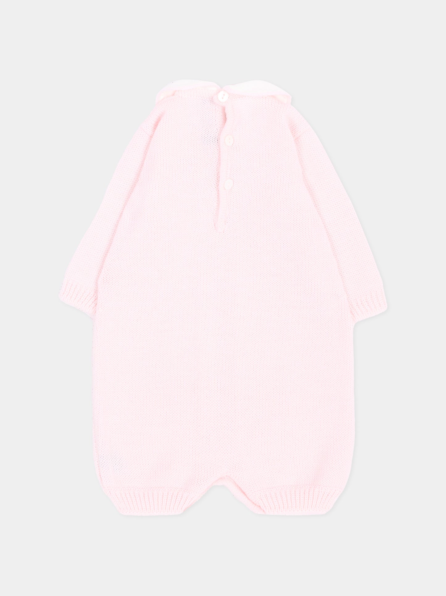 Tutina rosa per neonata in maglia,Little Bear,4011 CIPRIA