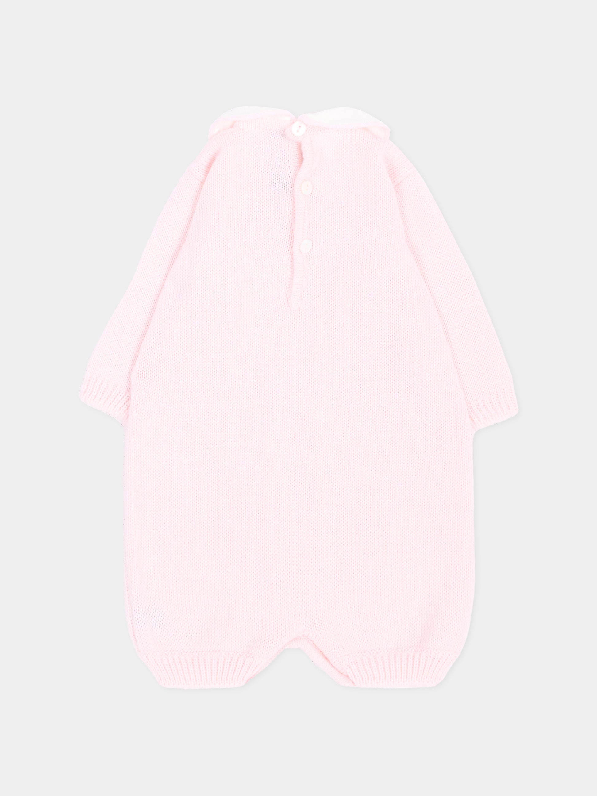 Tutina rosa per neonata in maglia,Little Bear,4011 CIPRIA