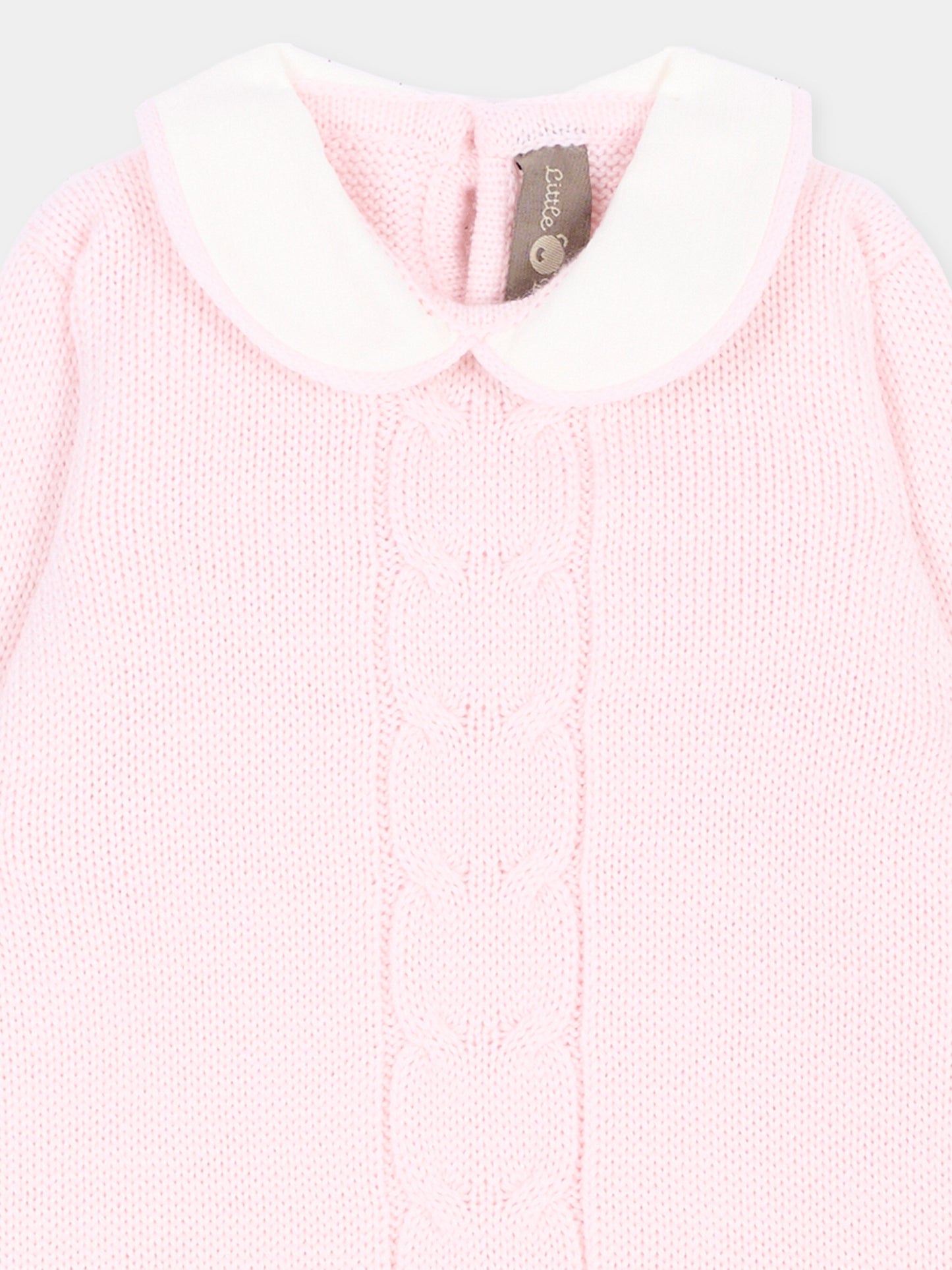 Tutina rosa per neonata in maglia,Little Bear,4011 CIPRIA