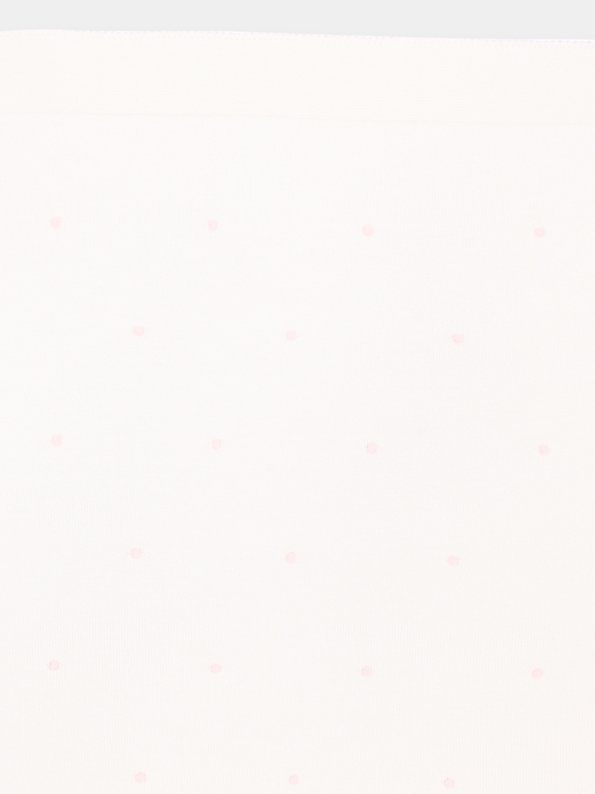 Copertina rosa per neonata con pois,Little Bear,4107 LATTE/ROSA