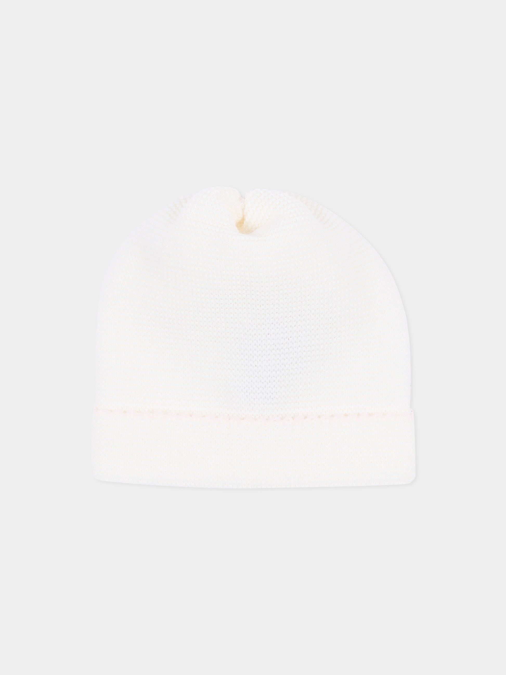 Cappello avorio per neonata,Little Bear,4124 LATTE/ROSA