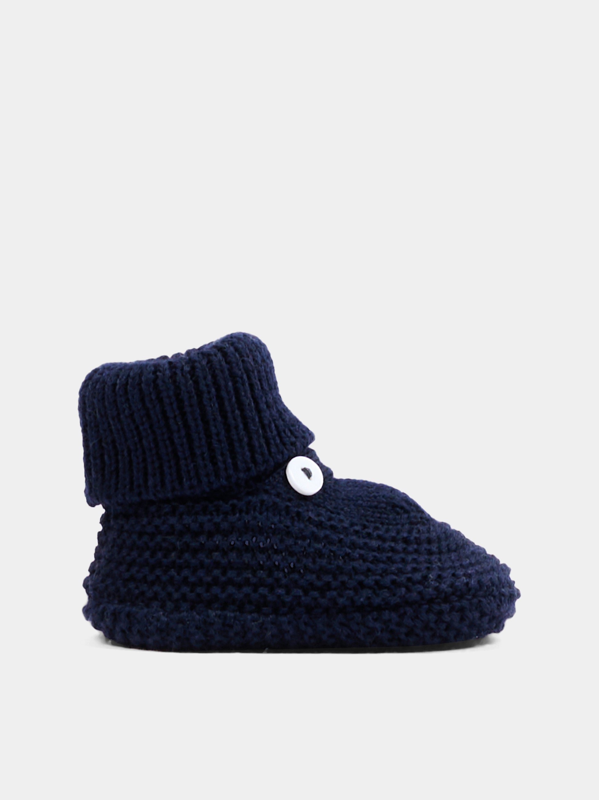 Babbucce blu per neonato tricot,Little Bear,4129 BLU