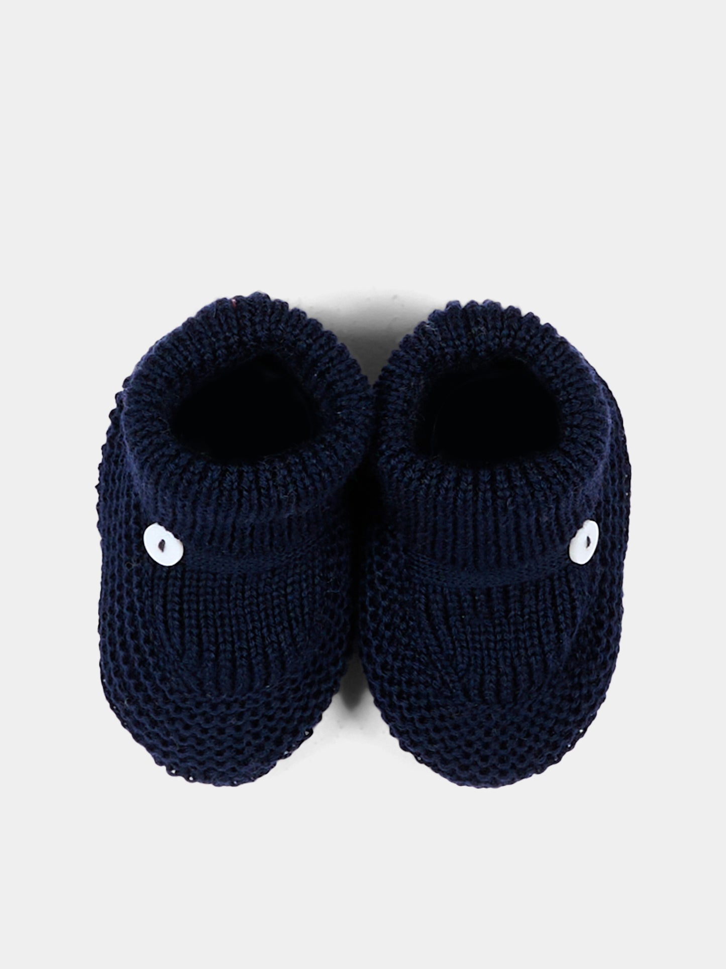 Babbucce blu per neonato tricot,Little Bear,4129 BLU