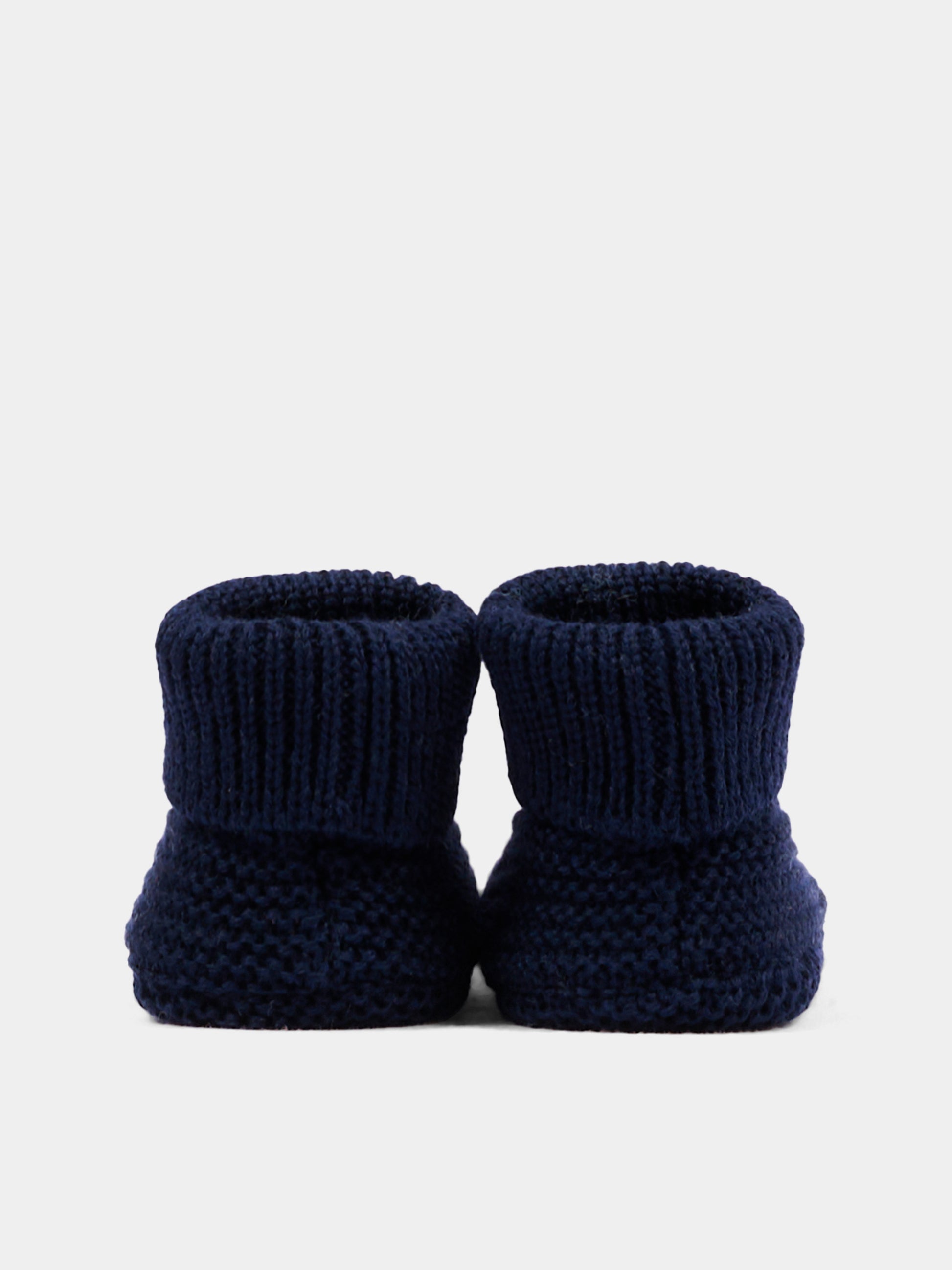 Babbucce blu per neonato tricot,Little Bear,4129 BLU