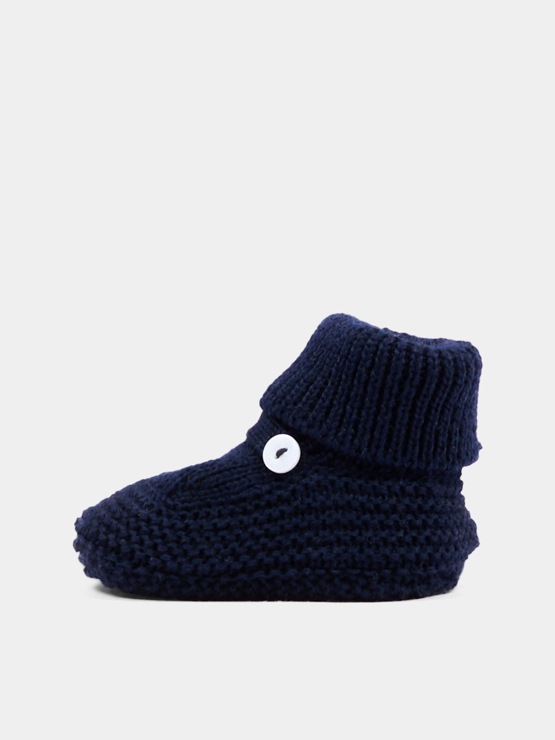Babbucce blu per neonato tricot,Little Bear,4129 BLU