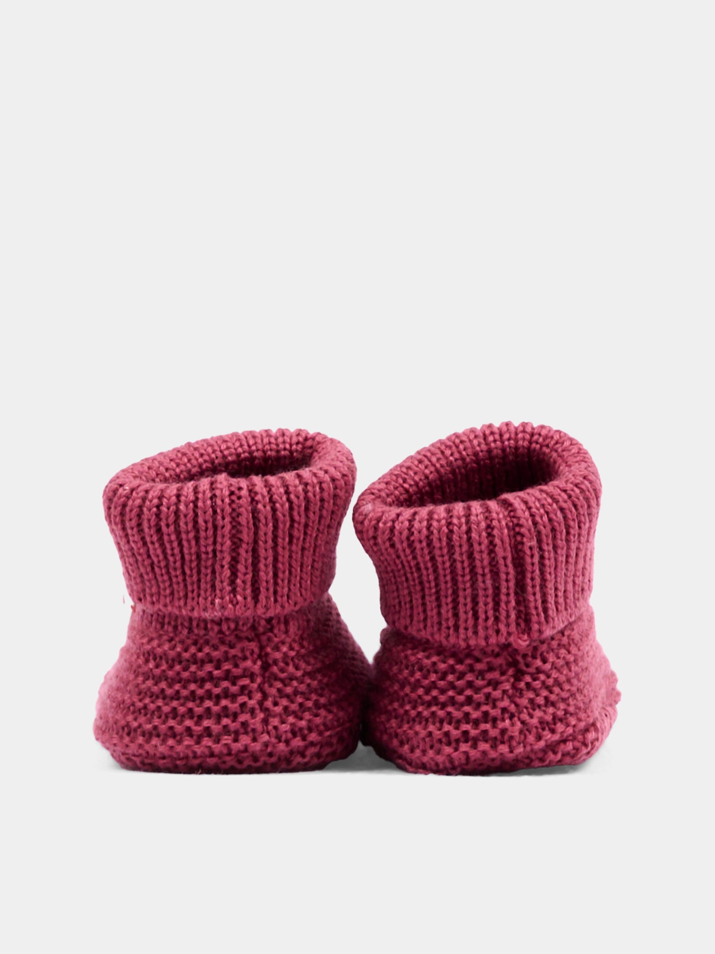 Babbucce bordeaux tricot per neonata,Little Bear,4129 VINACCIA