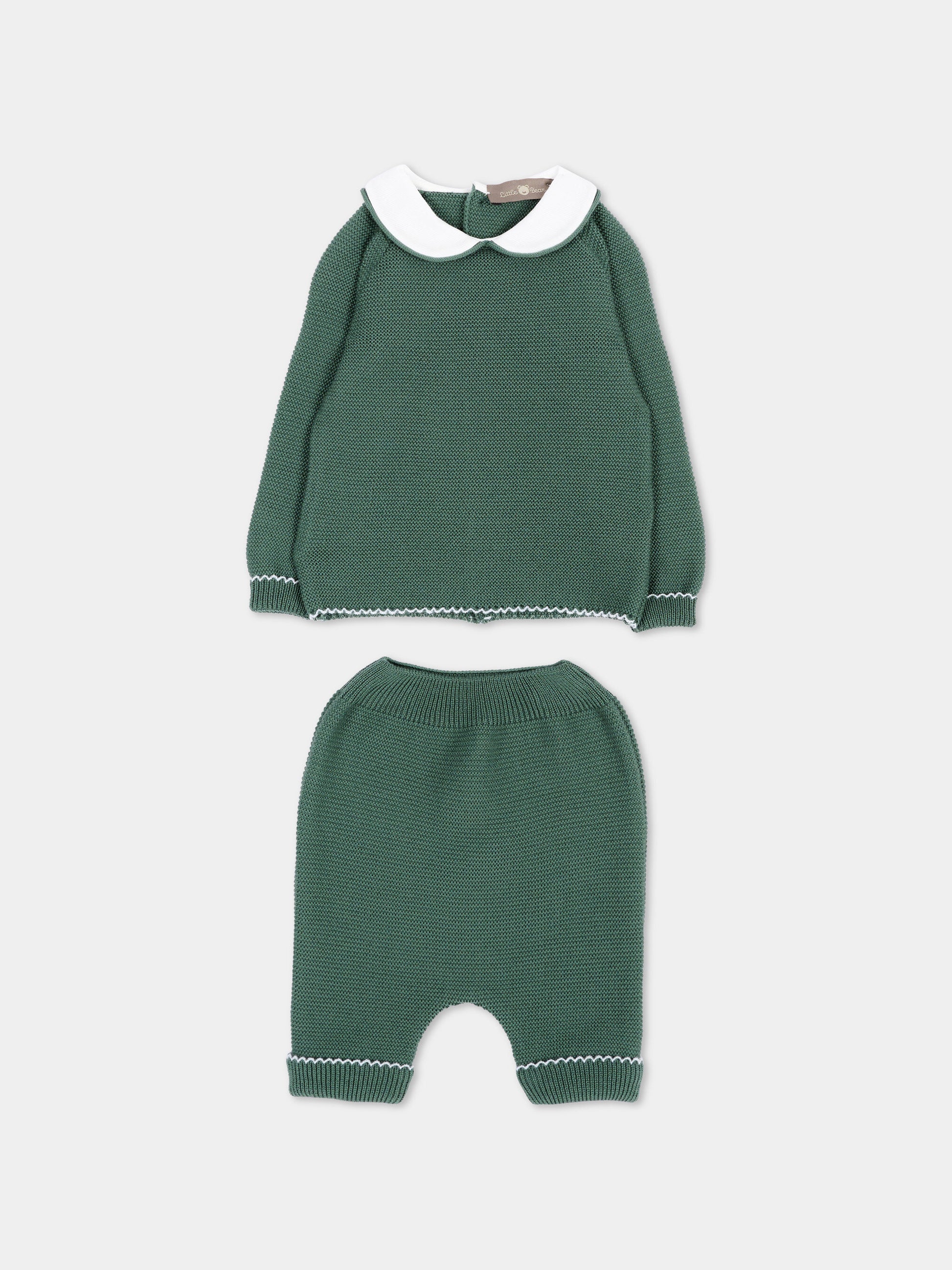 Completo nascita verde per neonato,Little Bear,4121 BOSCO/CIELO