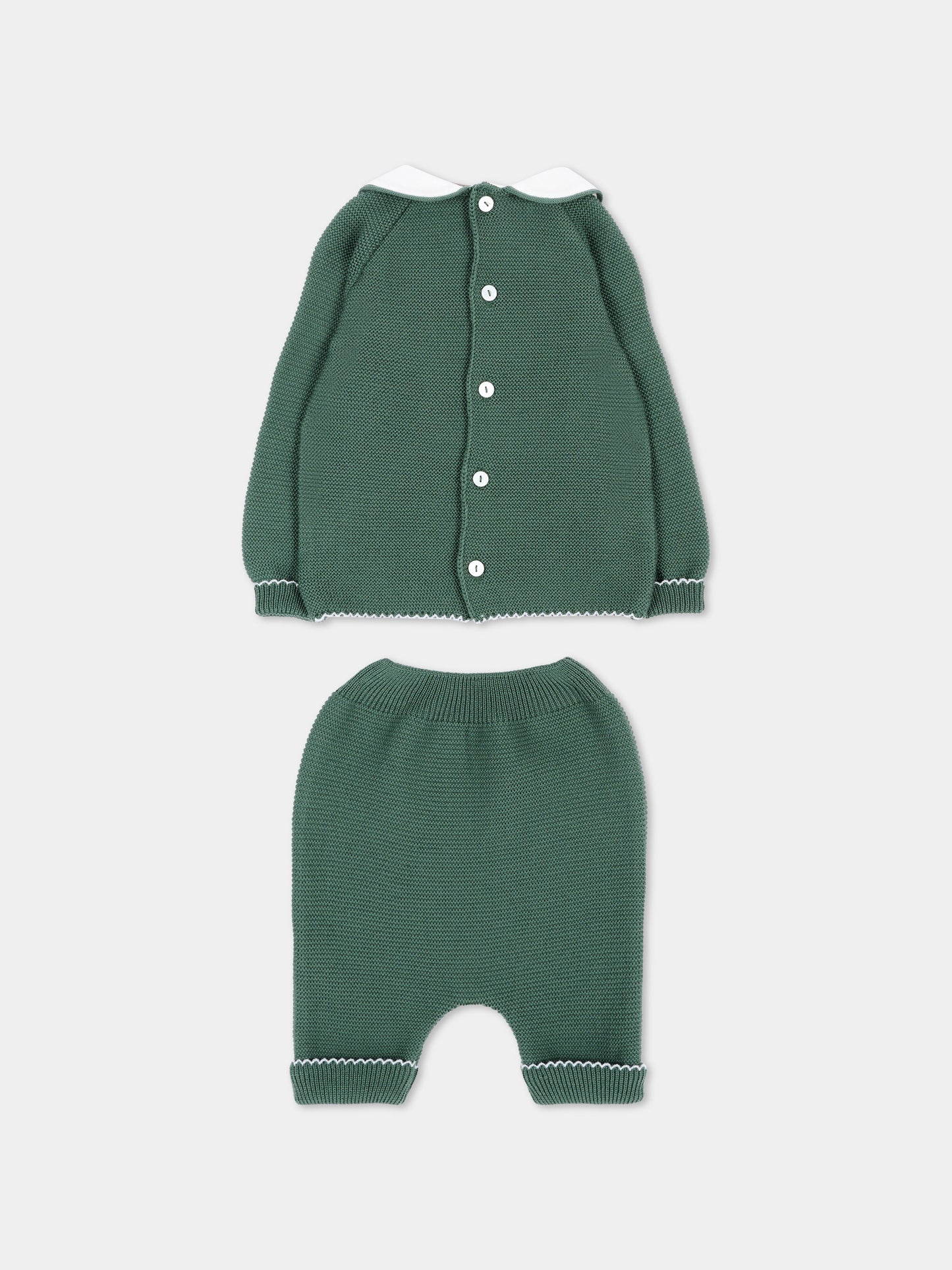 Completo nascita verde per neonato,Little Bear,4121 BOSCO/CIELO
