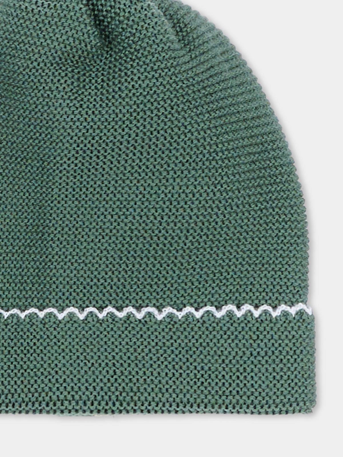 Cappello verde per neonato,Little Bear,4124 BOSCO/CIELO