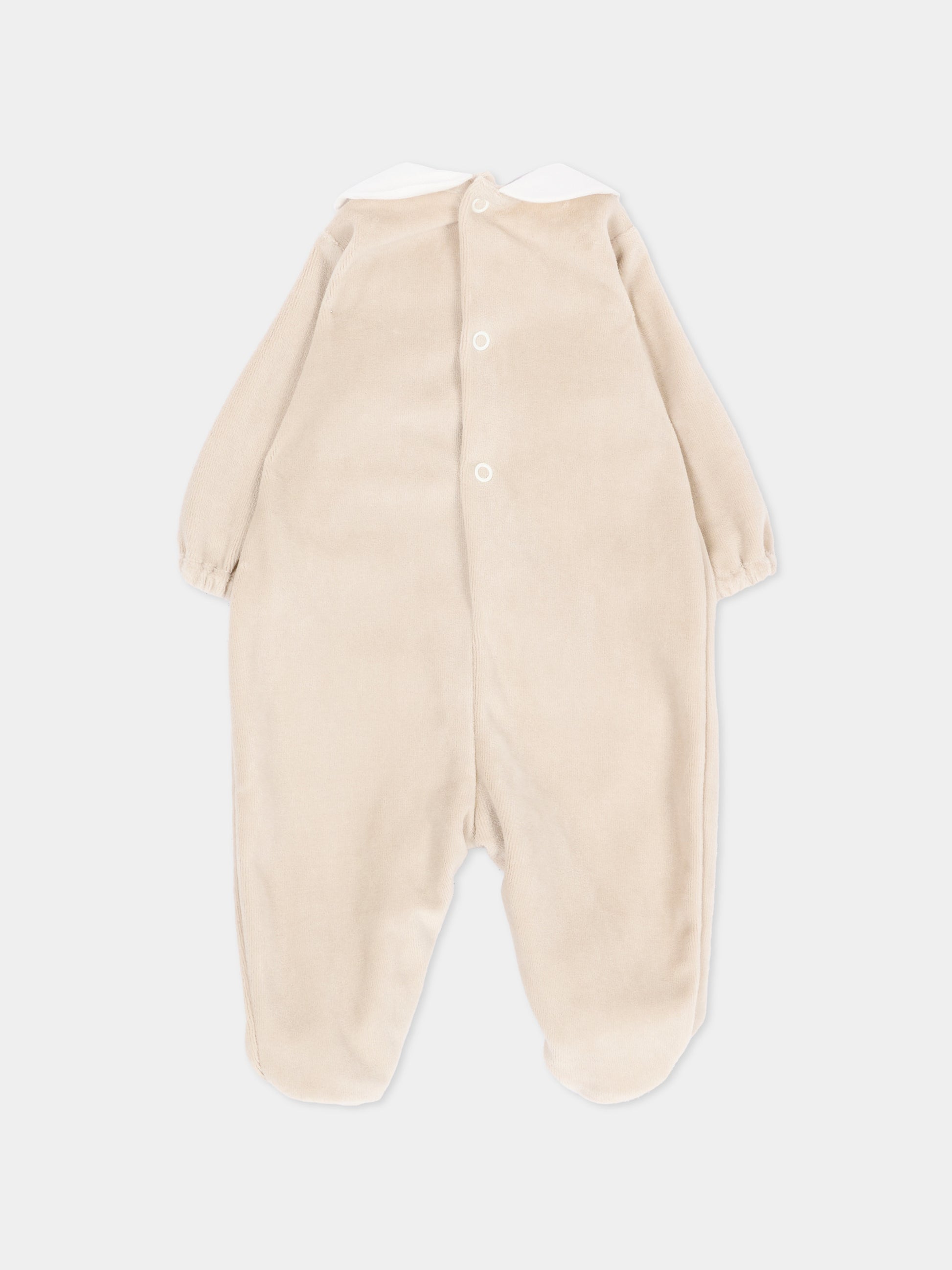 Tutina marrone per neonata con cuori,Little Bear,4046 TORTORA/ROSA