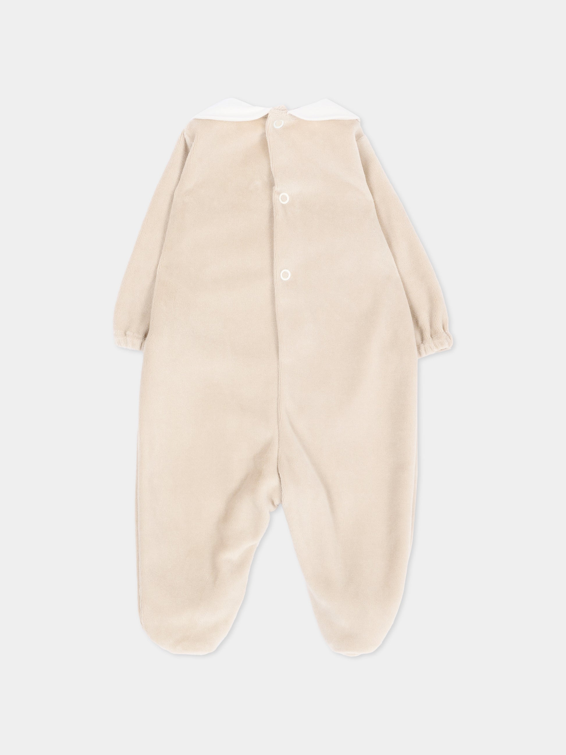 Tutina marrone per neonato con cuori,Little Bear,4046 TORTORA/CIELO