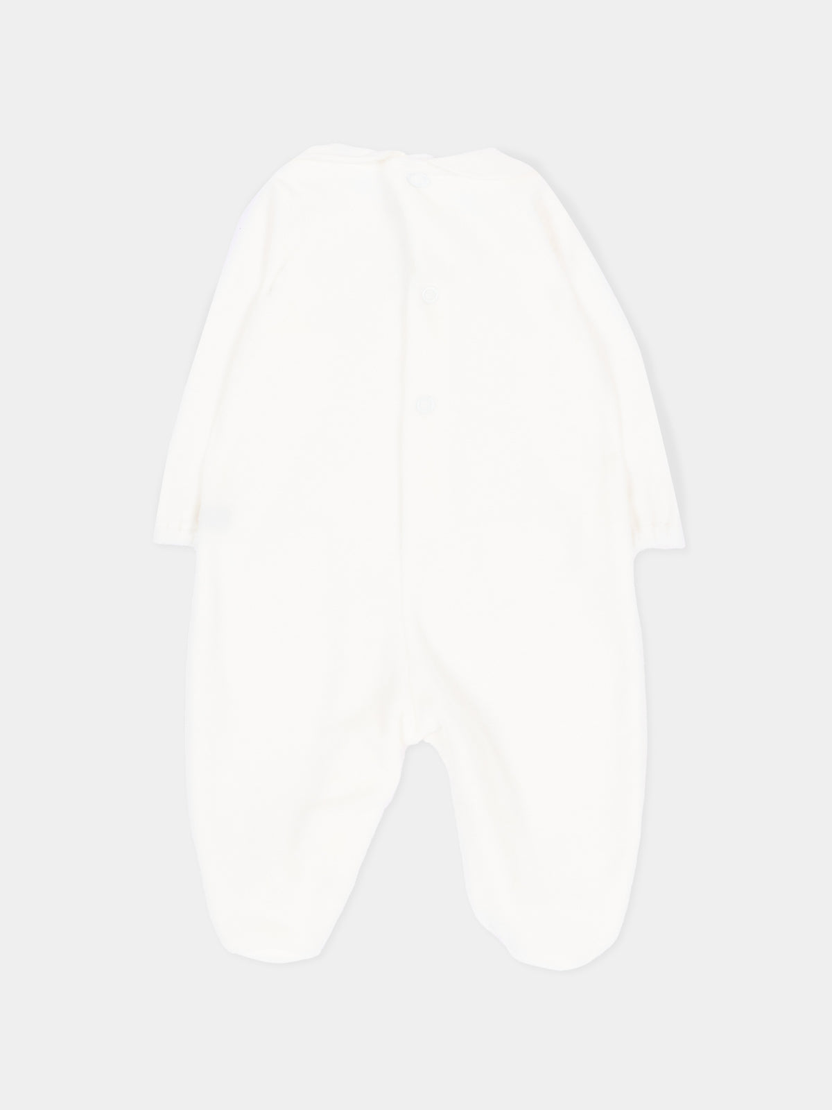 Tutina bianca per neonato con orsetti,Little Bear,4045 LATTE/LATTE