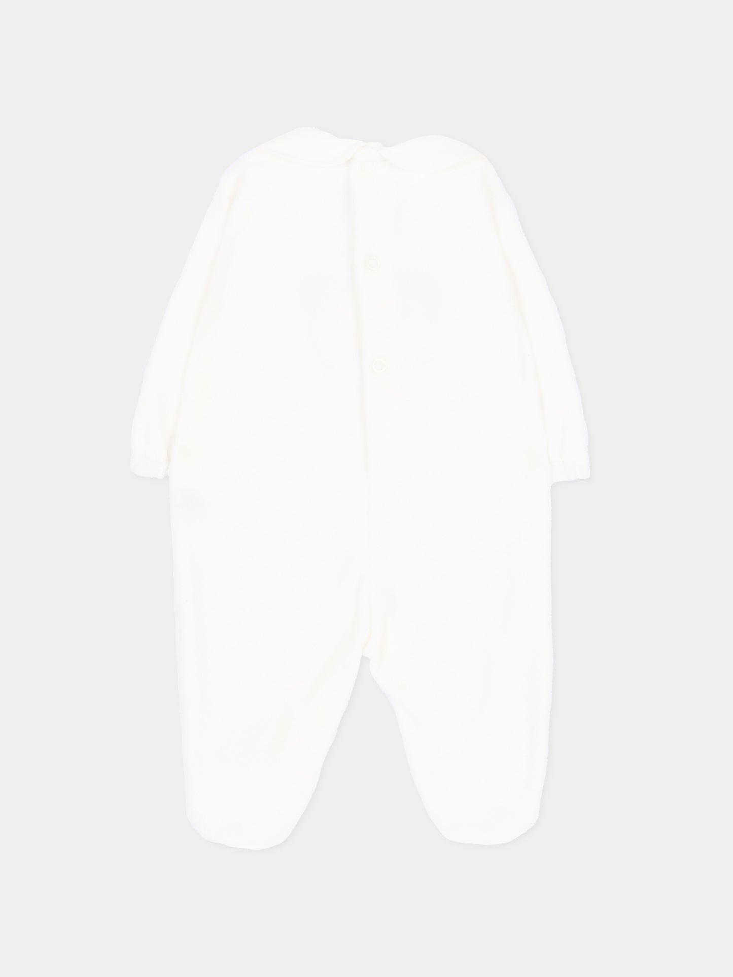 Tutina bianca per neonati con orsetto,Little Bear,4043 LATTE/TORTORA
