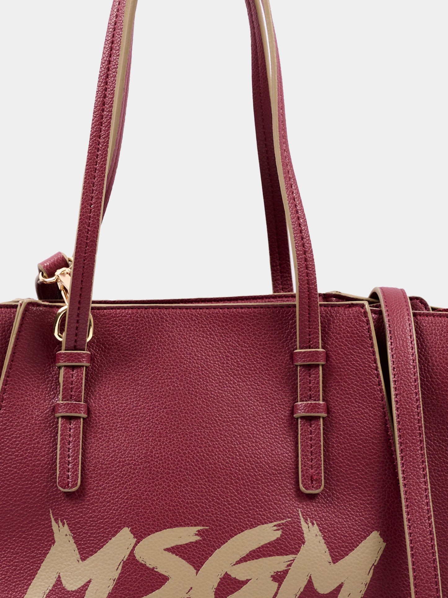 Borsa bordeaux per bambina con logo,Msgm Kids,F5MSJGBA097 MS034