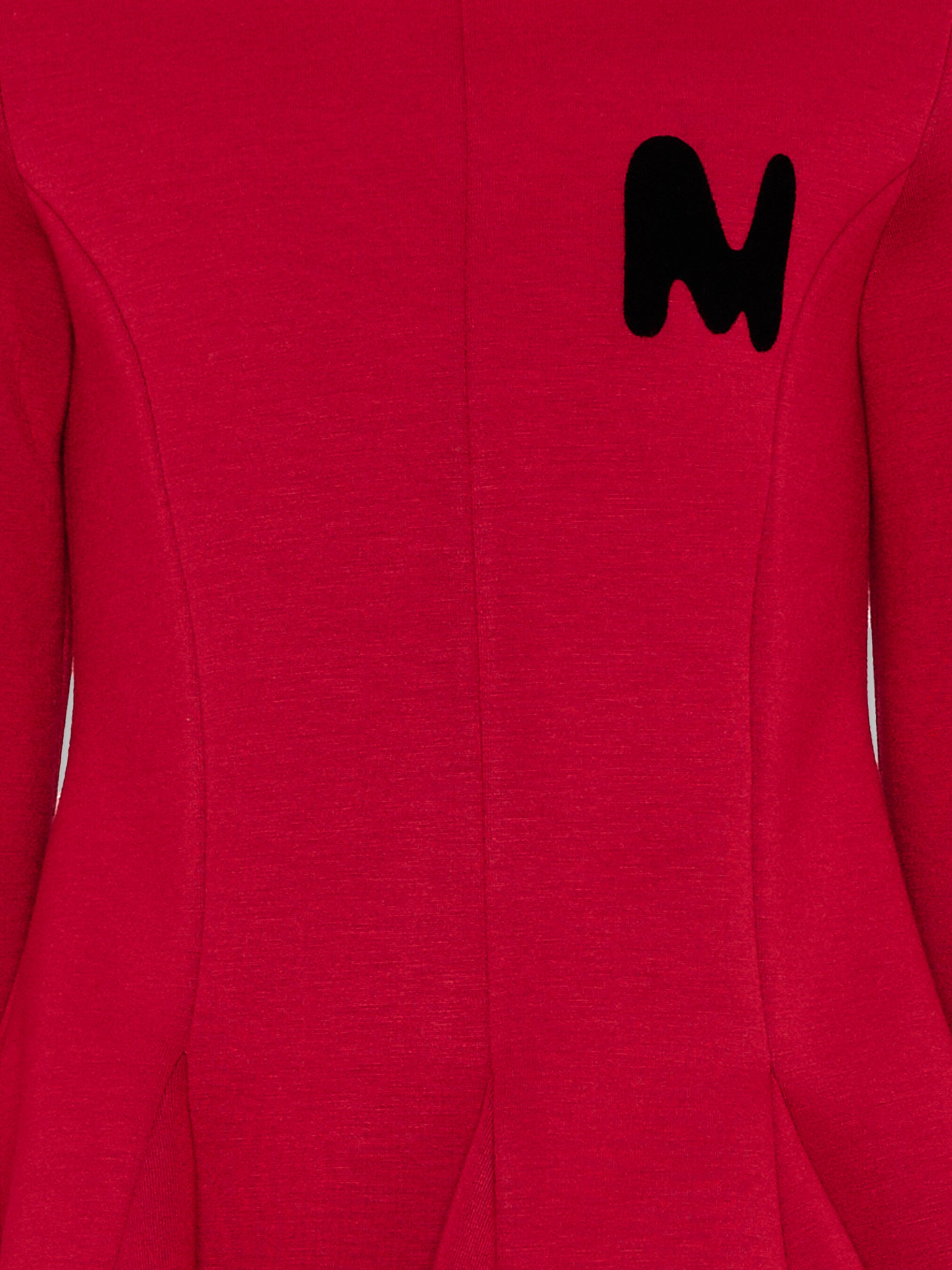 Vestito rosso per bambina con logo,Msgm Kids,F5MSJGDR196 MS031