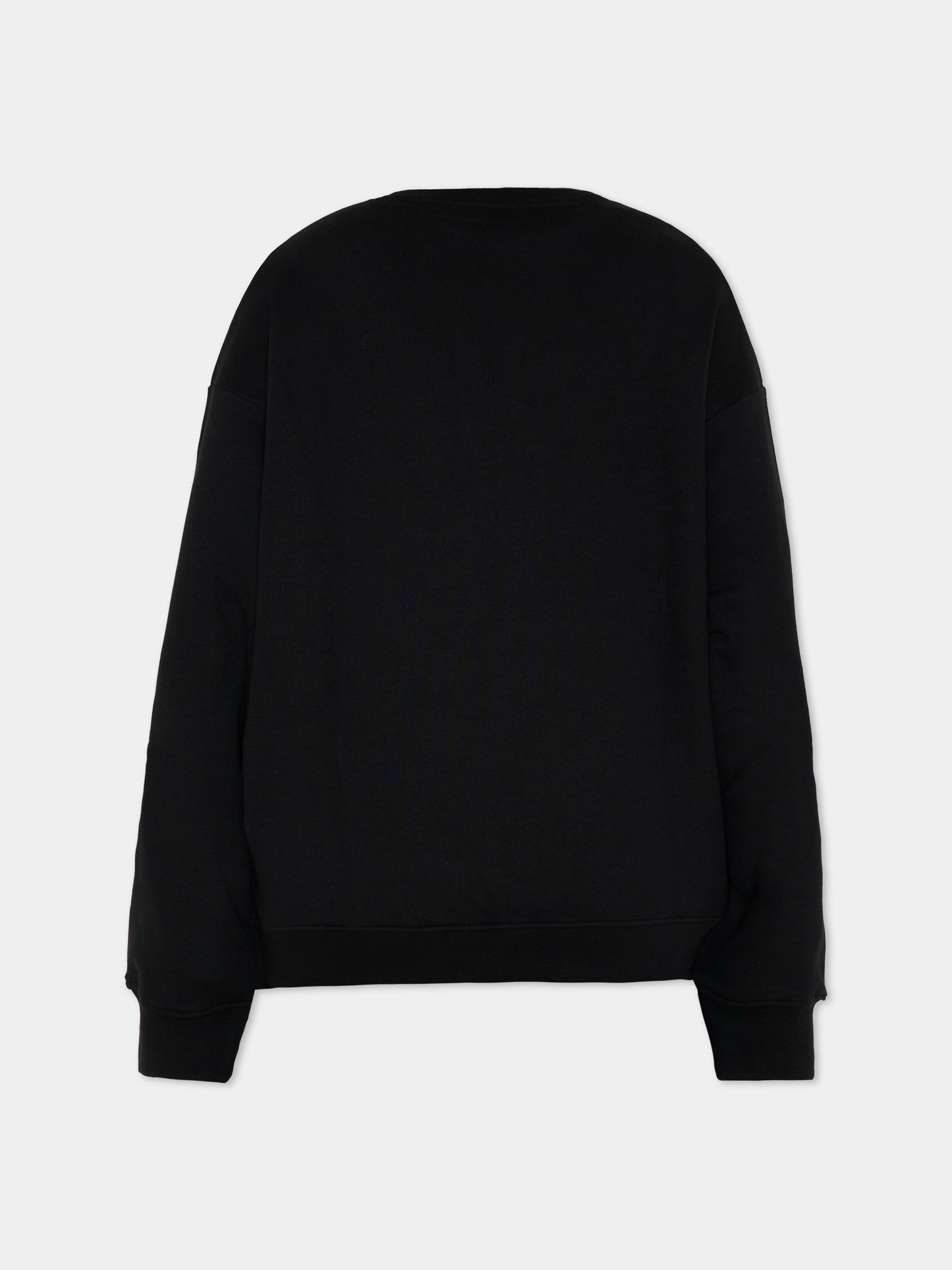 Felpa nera per bambina con gattino,Msgm Kids,F5MSJGSW125 110