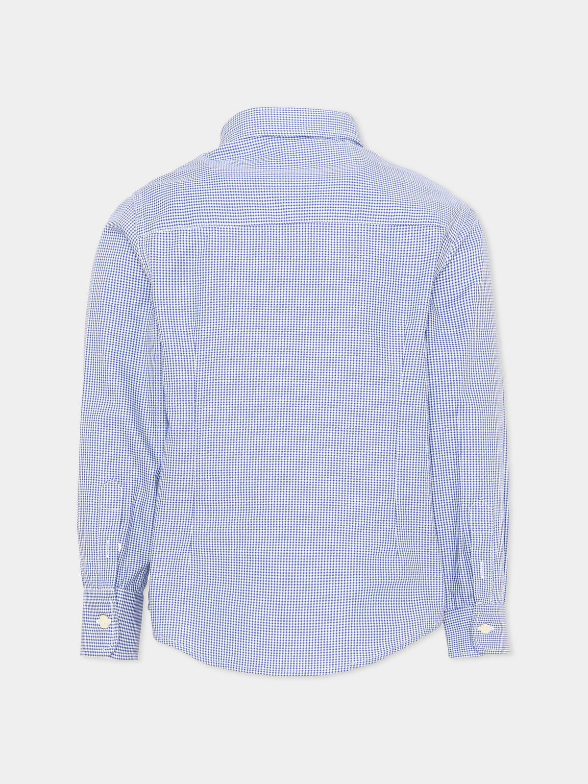Camicia a manica lunga azzurra per bambino,Fay Kids,FZ5H00 P0646 100AZ