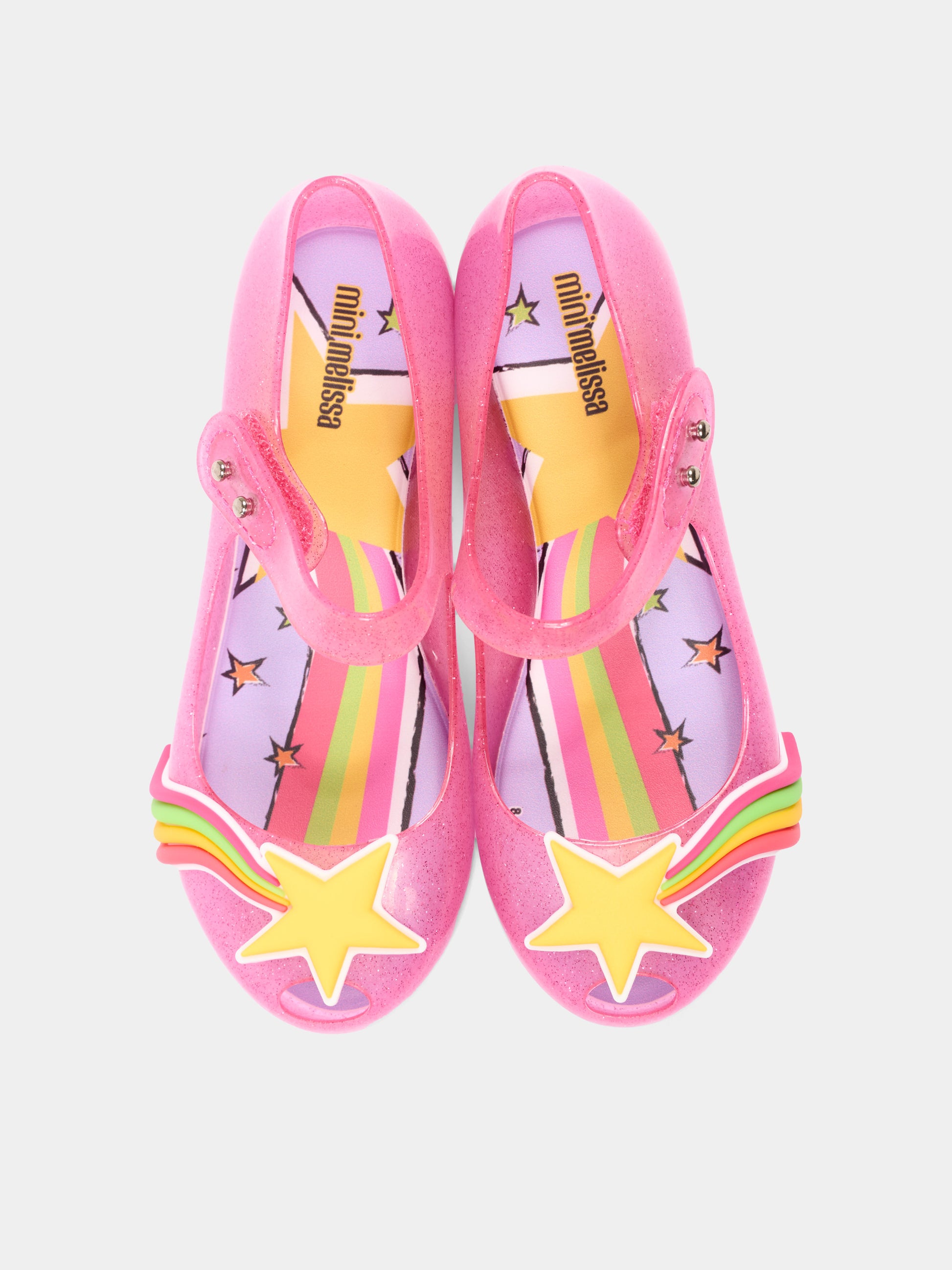 Ballerine fucsia per bambina con stella,Mini Melissa,S-37107-BN551