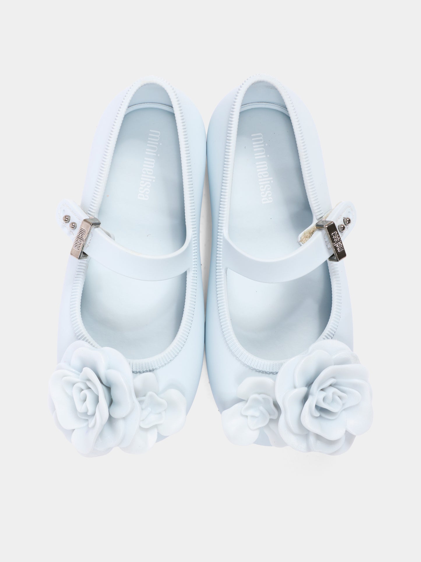 Ballerine celesti per bambina con rosa,Mini Melissa,S-37823-BO982