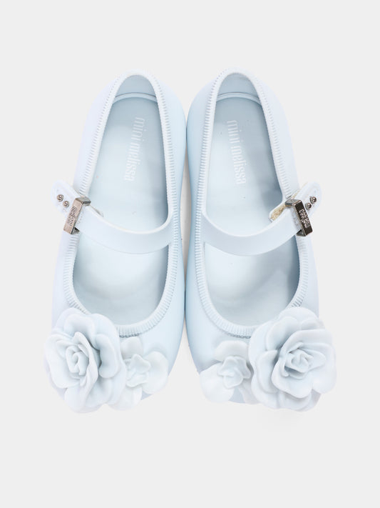 Ballerine celesti per bambina con rose,Mini Melissa,S-37823-BO982