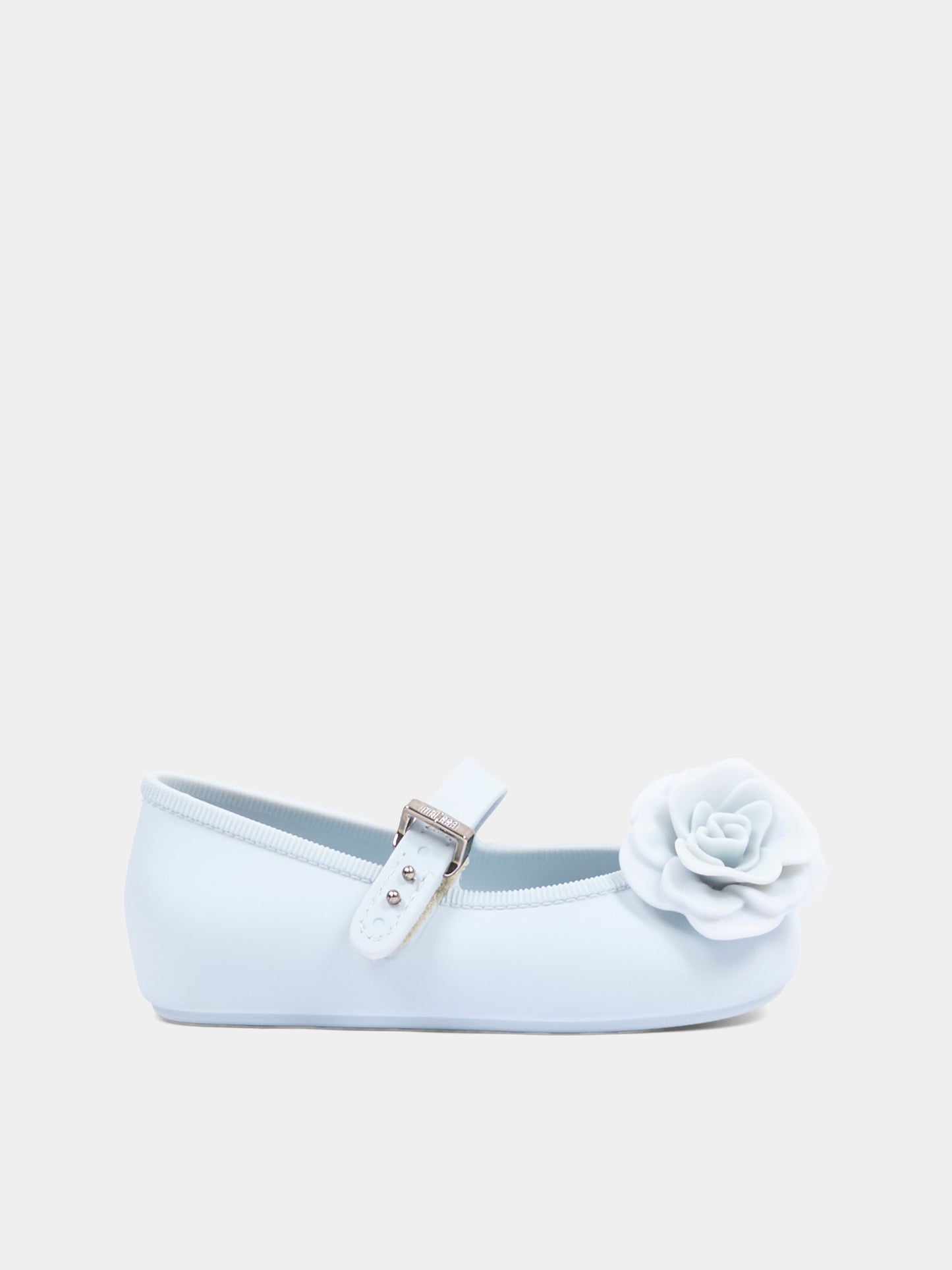 Ballerine celesti per bambina con rosa,Mini Melissa,S-37823-BO982