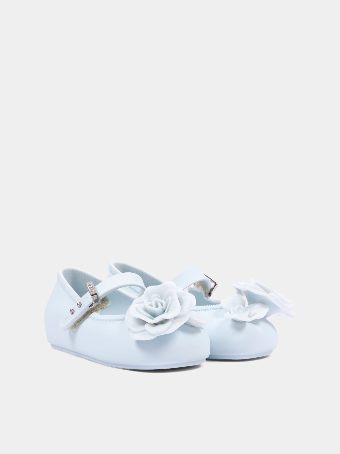 Ballerine celesti per bambina con rosa,Mini Melissa,S-37823-BO982