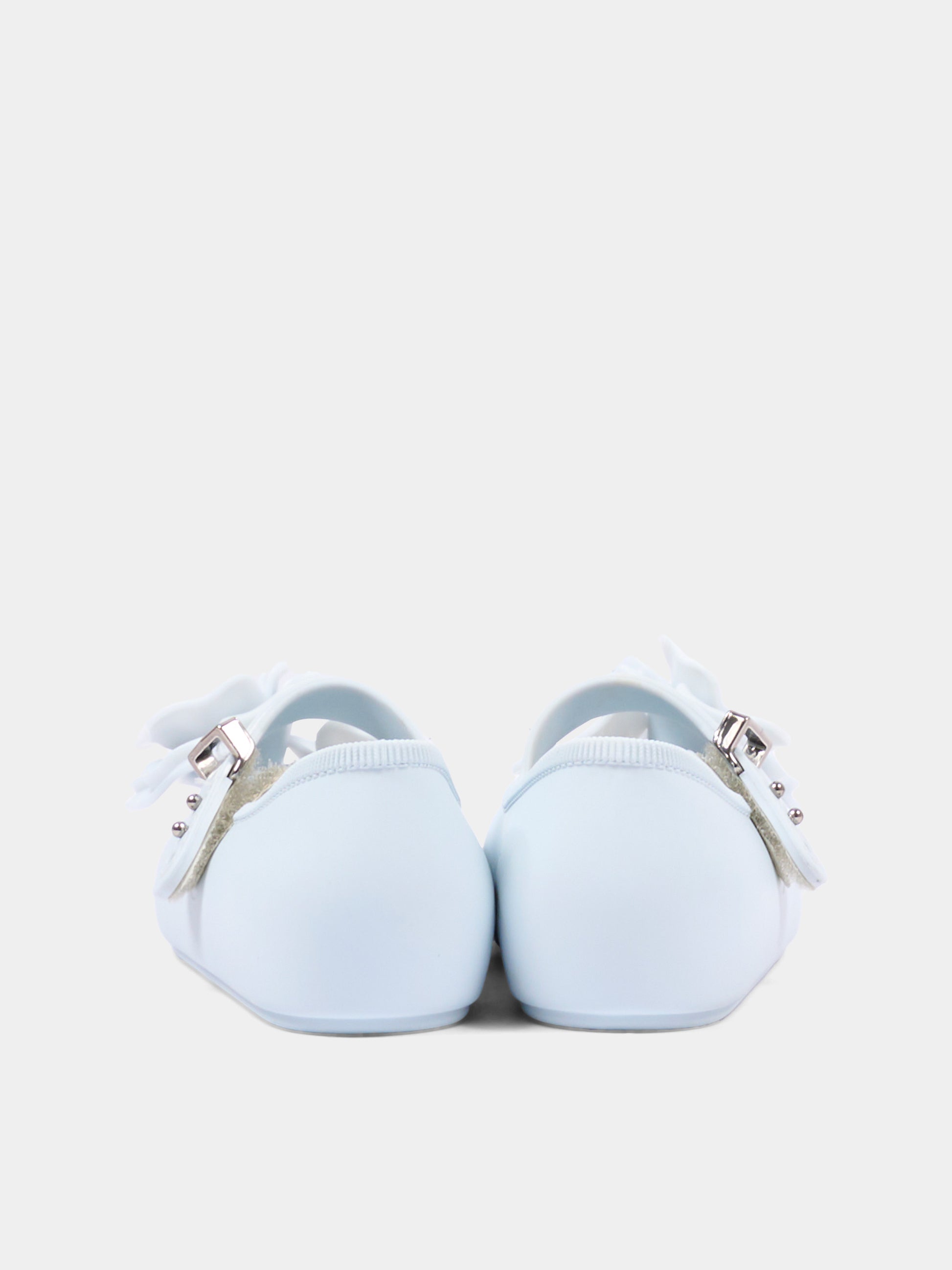 Ballerine celesti per bambina con rosa,Mini Melissa,S-37823-BO982
