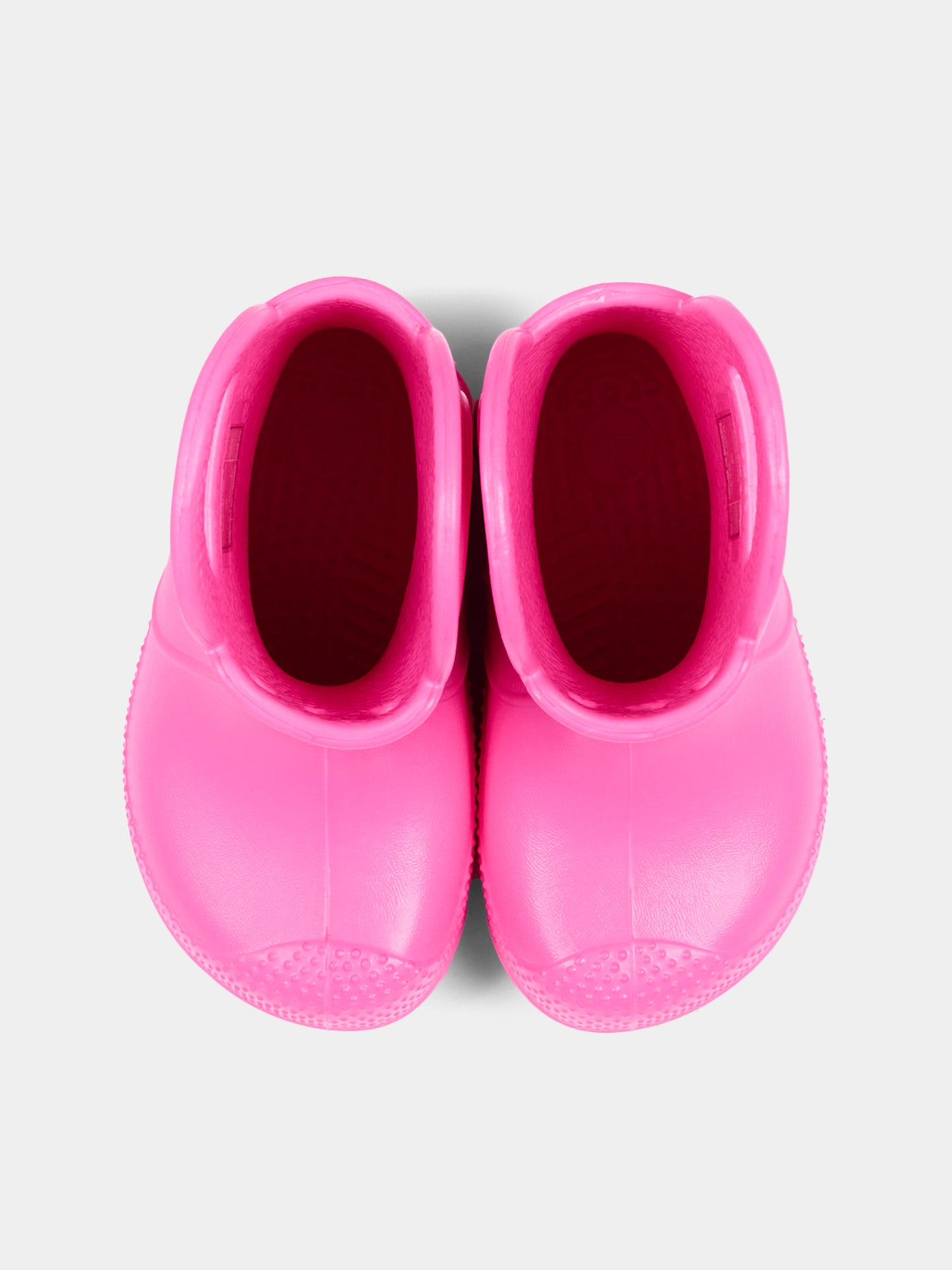 Stivali da pioggia fucsia per bambina,Crocs,211056 PKCR