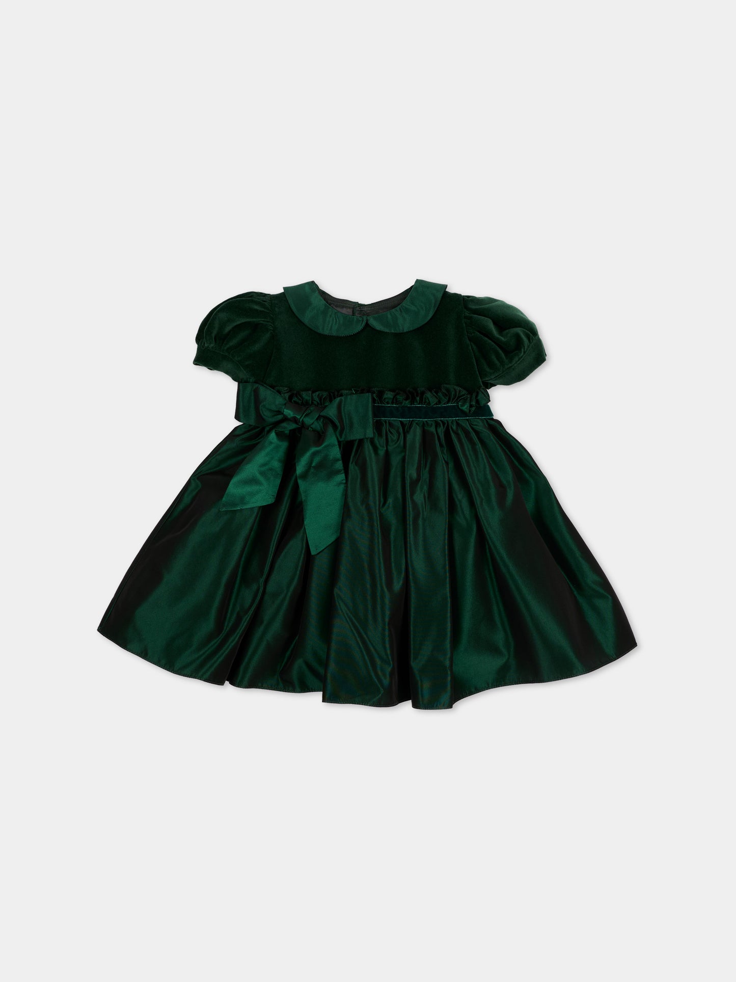 Abito elegante verde per neonata,Mariella Ferrari,ABS17MC 074 083