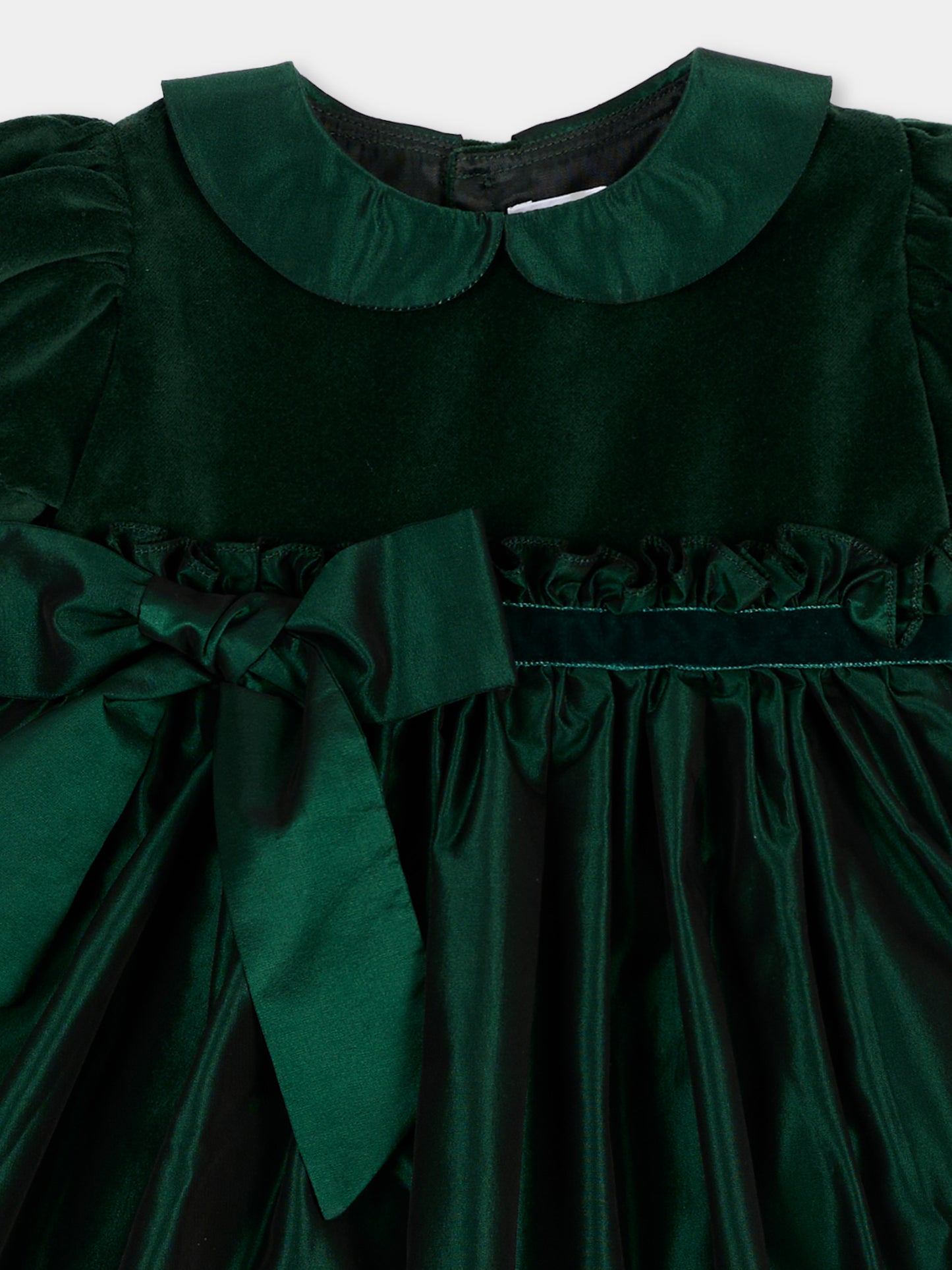 Abito elegante verde per neonata,Mariella Ferrari,ABS17MC 074 083