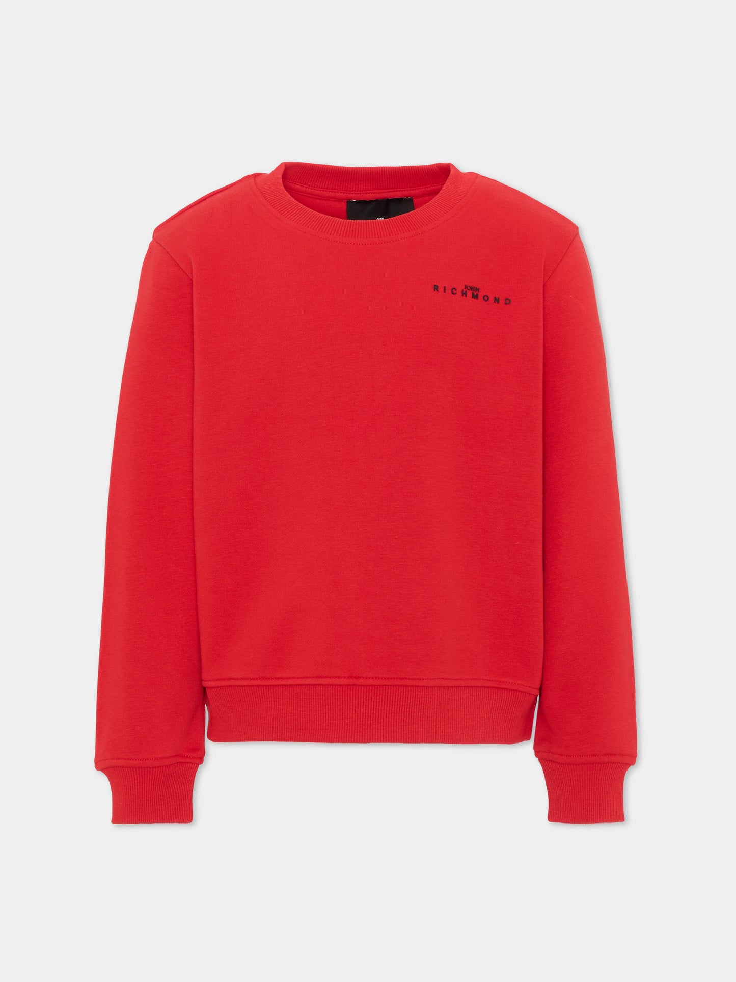 Felpa rossa per bambini con logo,Richmond,RBA26176FE RED RED