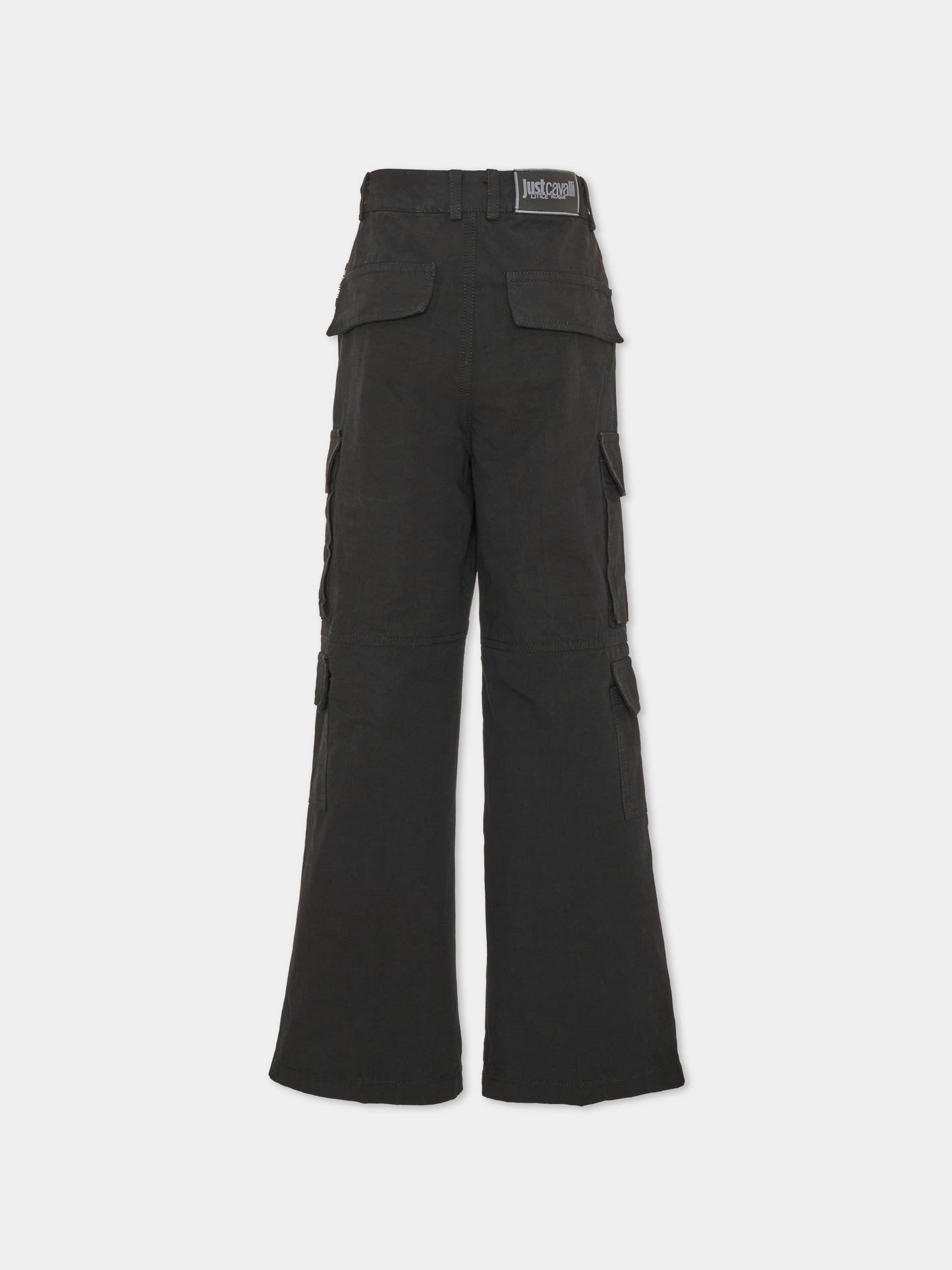 Pantalone nero per bambino cargo,Just Cavalli Kids,JBA26053PA BLACK BLACK