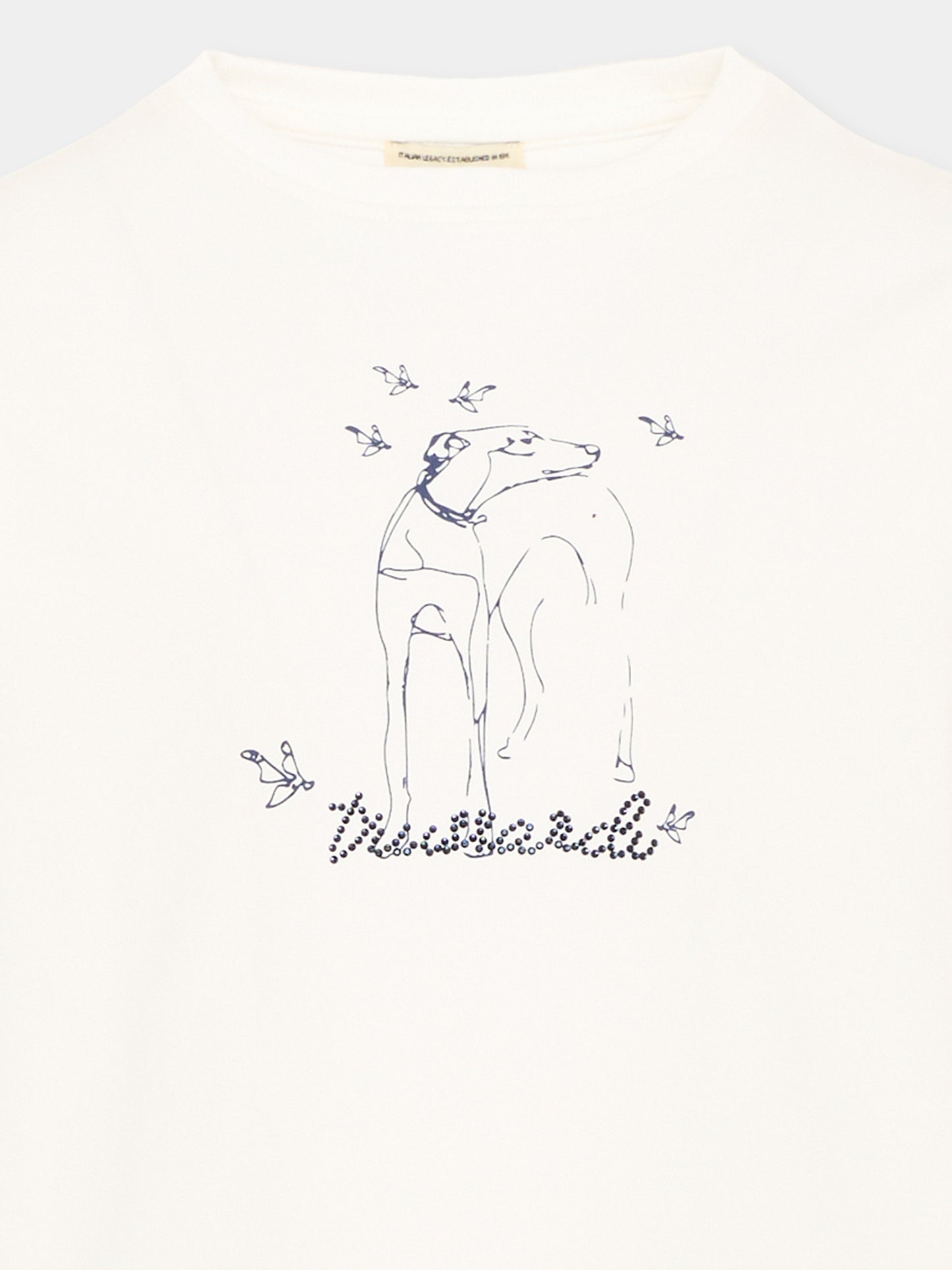 T-Shirt avorio Trussardi per bambina,Trussardi Junior,TIA26162TS OFF-WHITE OFF-WHITE