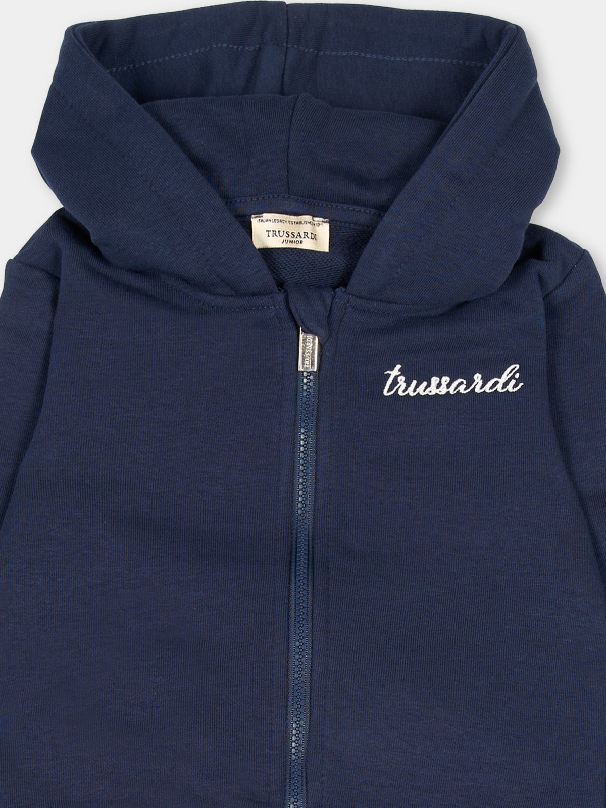 Completo sportivo lungo blu per neonata,Trussardi Junior,TIA26029CF BLUE_N/B.N BLUE NAVAL