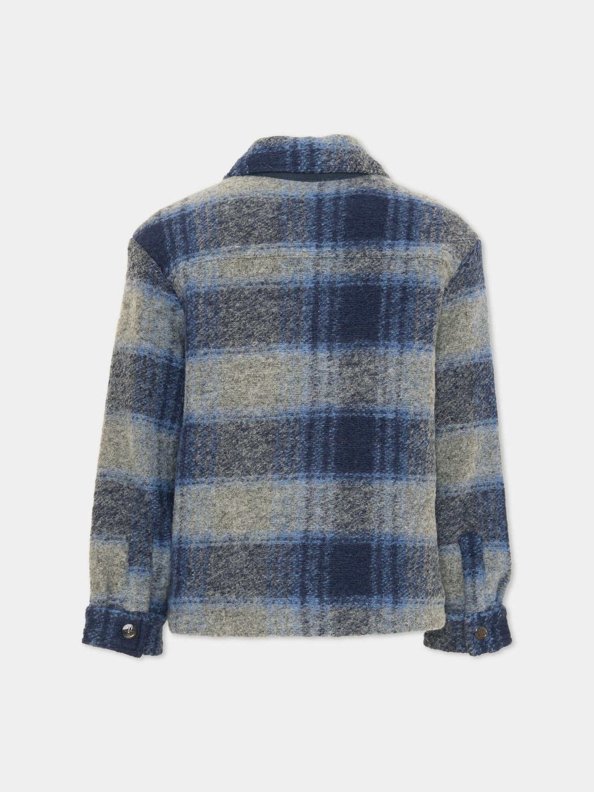 Camicia a manica lunga blu tartan per bambino,North Sails,NBA26040CA BLUE TARTAN