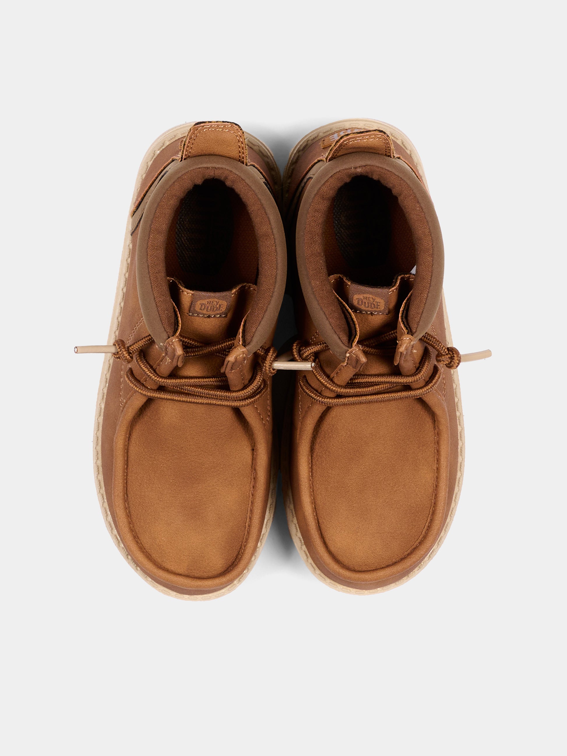 Sneakers marroni per bambino,Hey Dude,44224 2DU HDY2