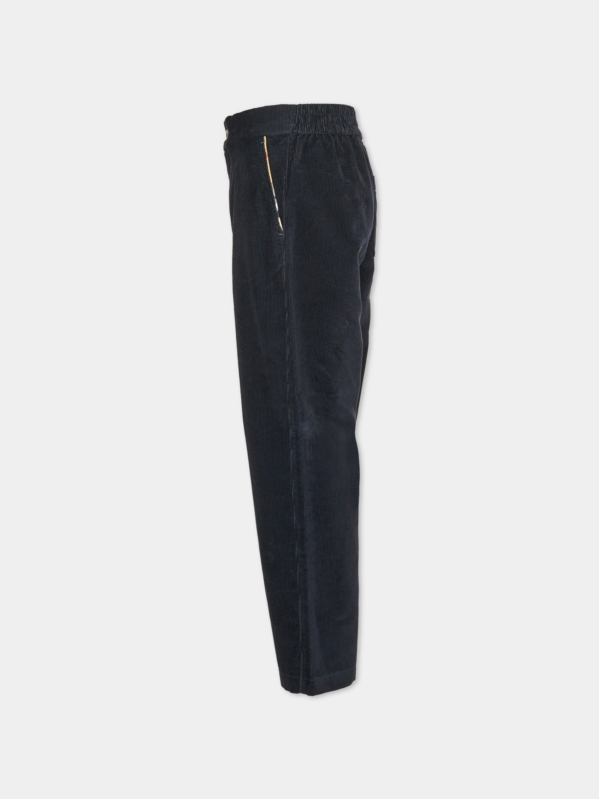 Pantalone blu per bambini in velluto