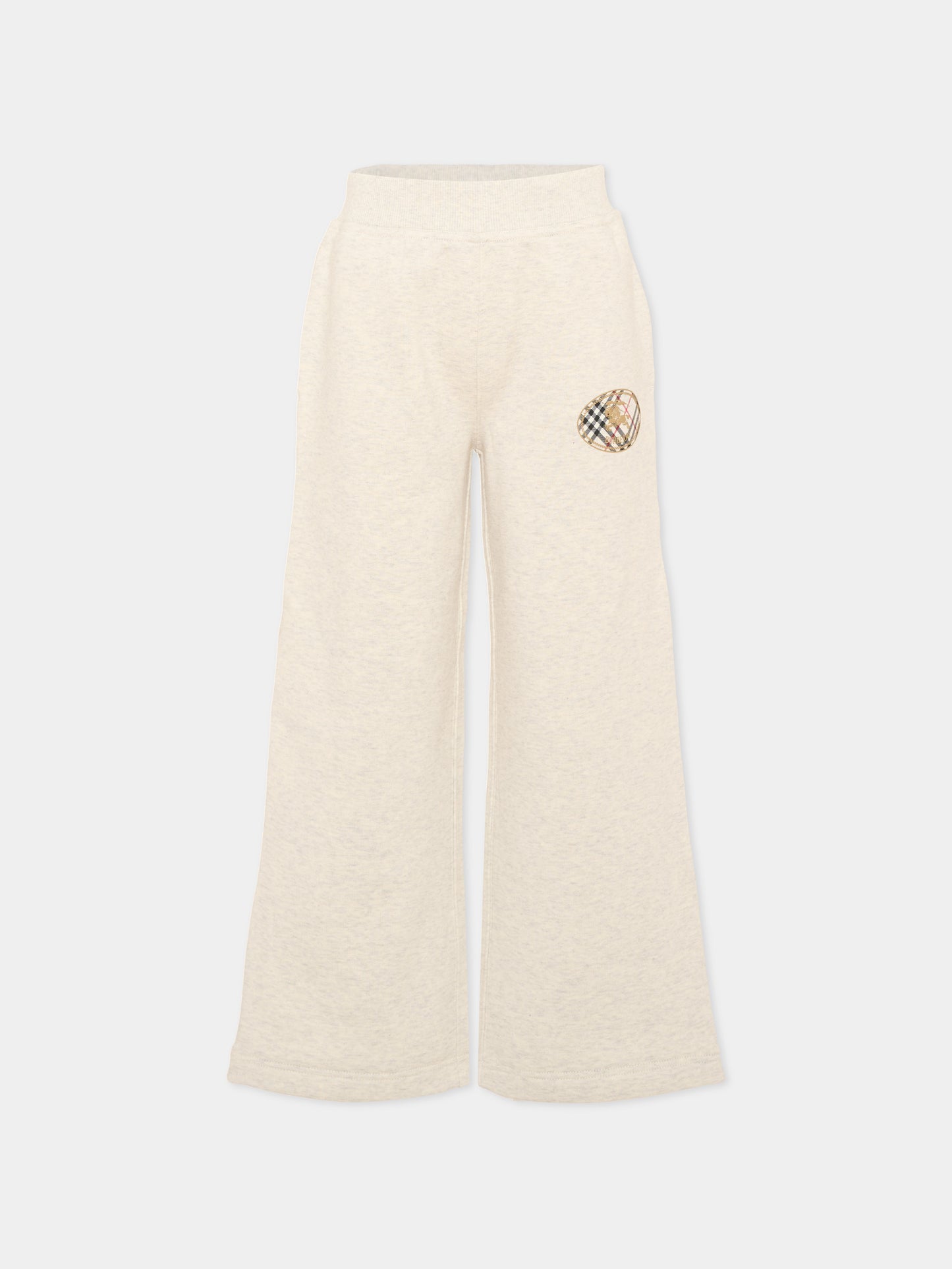 Pantalone beige per bambina con logo,Burberry Kids,8131600 A4807