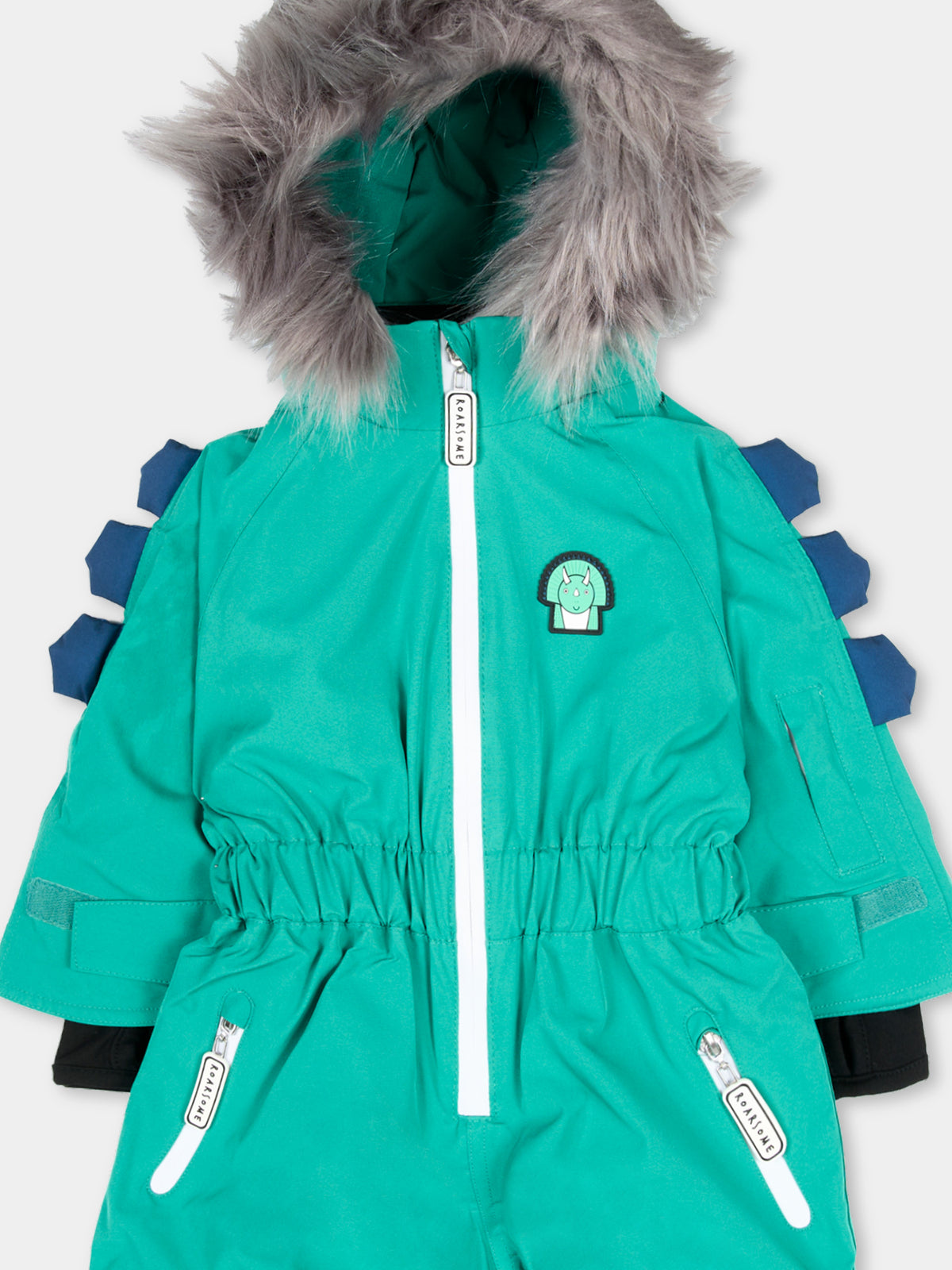 Tuta da neve verde Spike The Dino per bambino