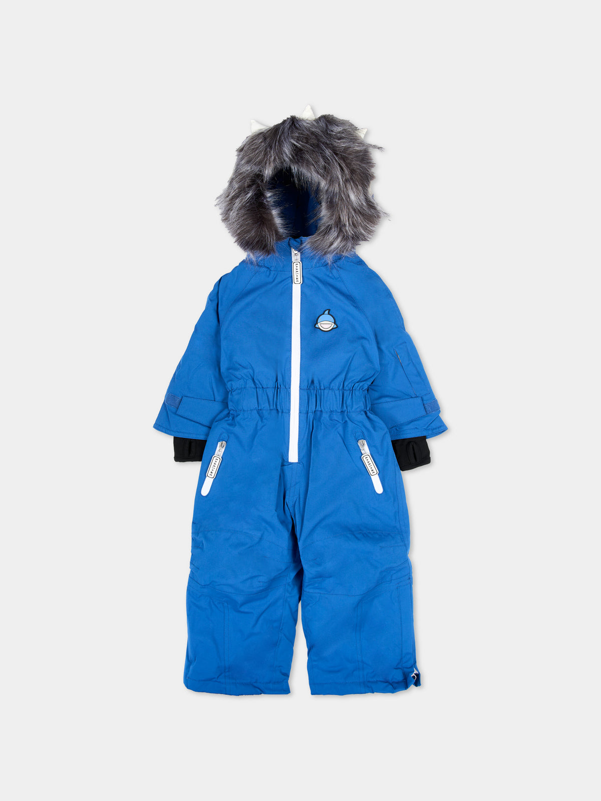 Tuta da neve blu Reef The Shark per bambino,Roarsome,REEF THE SHARK SKI SUITS