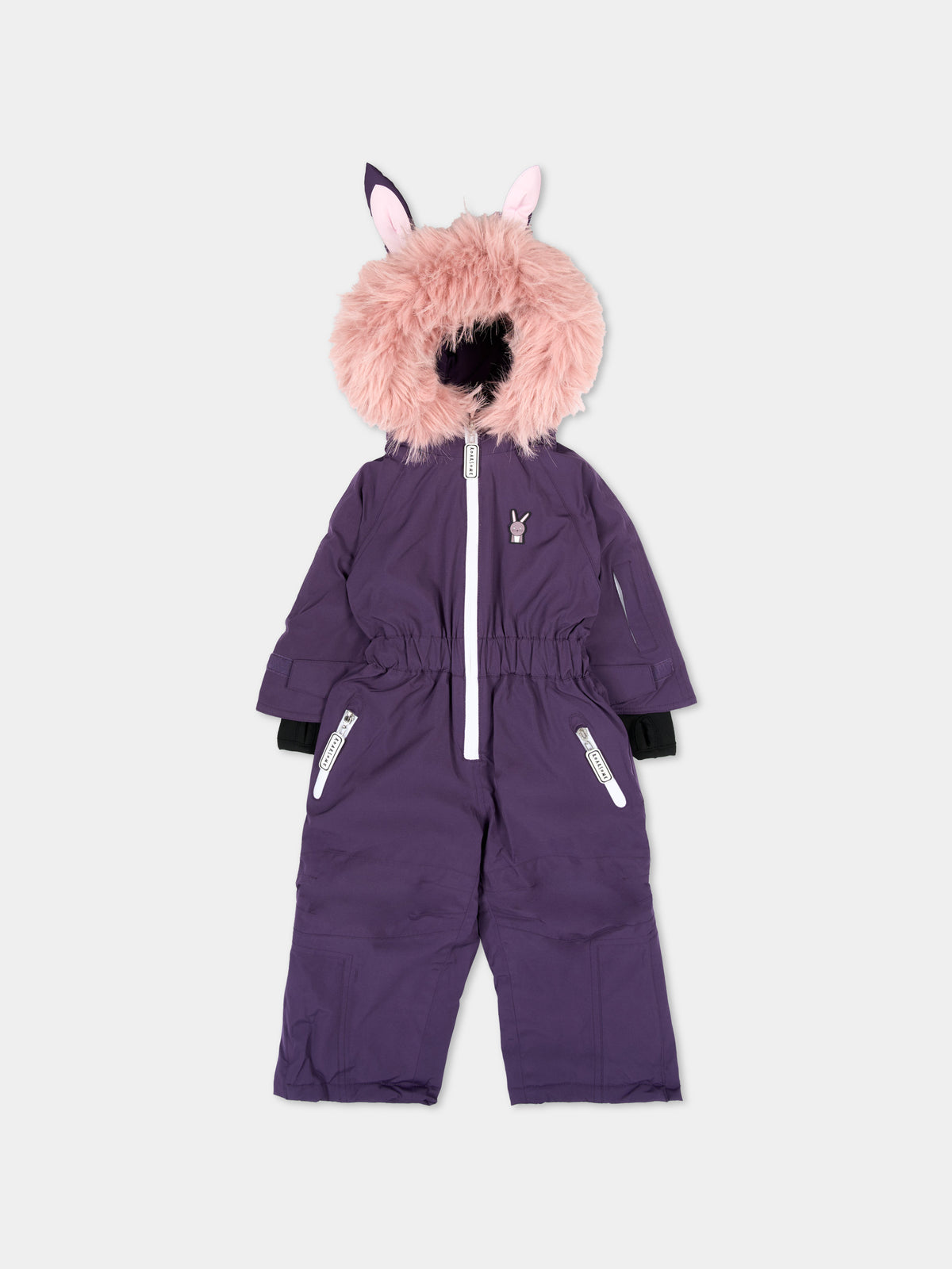 Tuta da neve viola Hop The Bunny per bambini