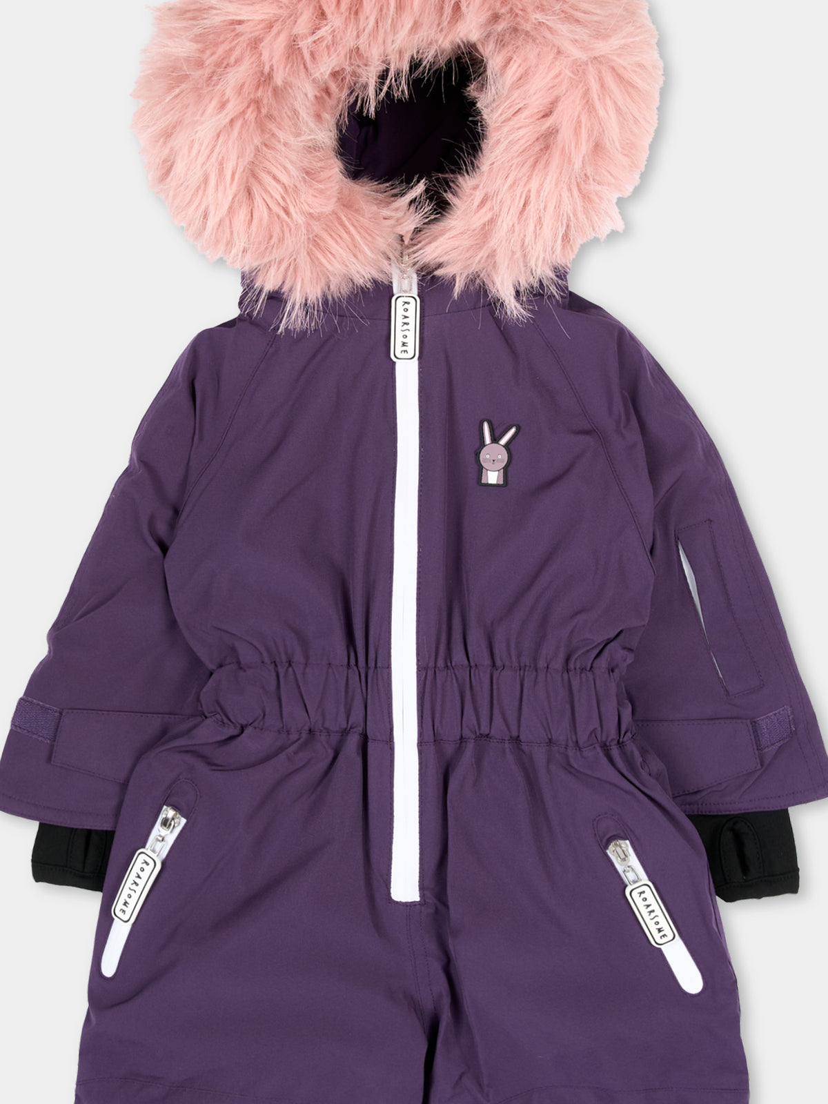 Tuta da neve viola Hop The Bunny per bambini