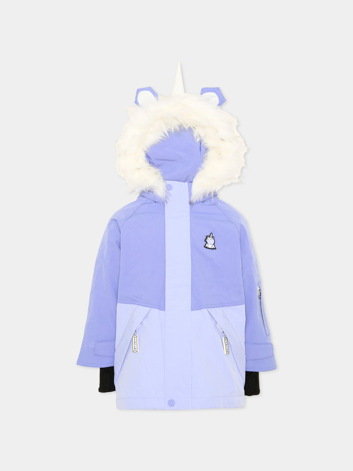 Piumino da neve lilla Sparkle The Unicorn per bambina,Roarsome,SPARKLE THE UNICORN SKI JACKET