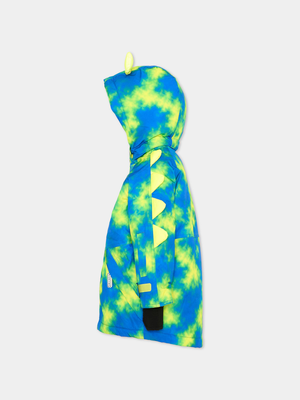 Piumino da neve blu Camo The Alien per bambini,Roarsome,ALIEN NEON SKI JACKET